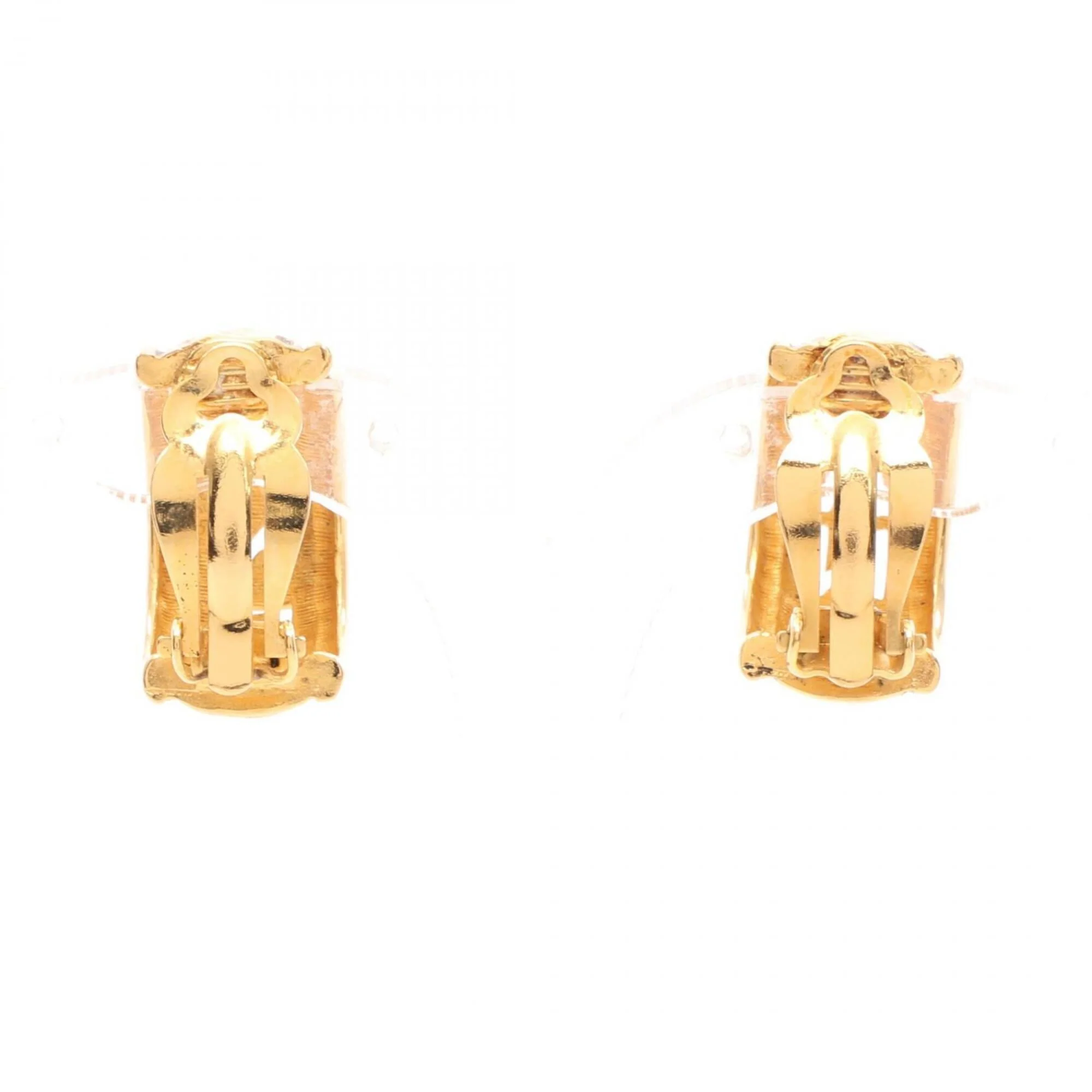 Clip-On Earrings Logo Clip-On Gold-Tone Metal - Image 2