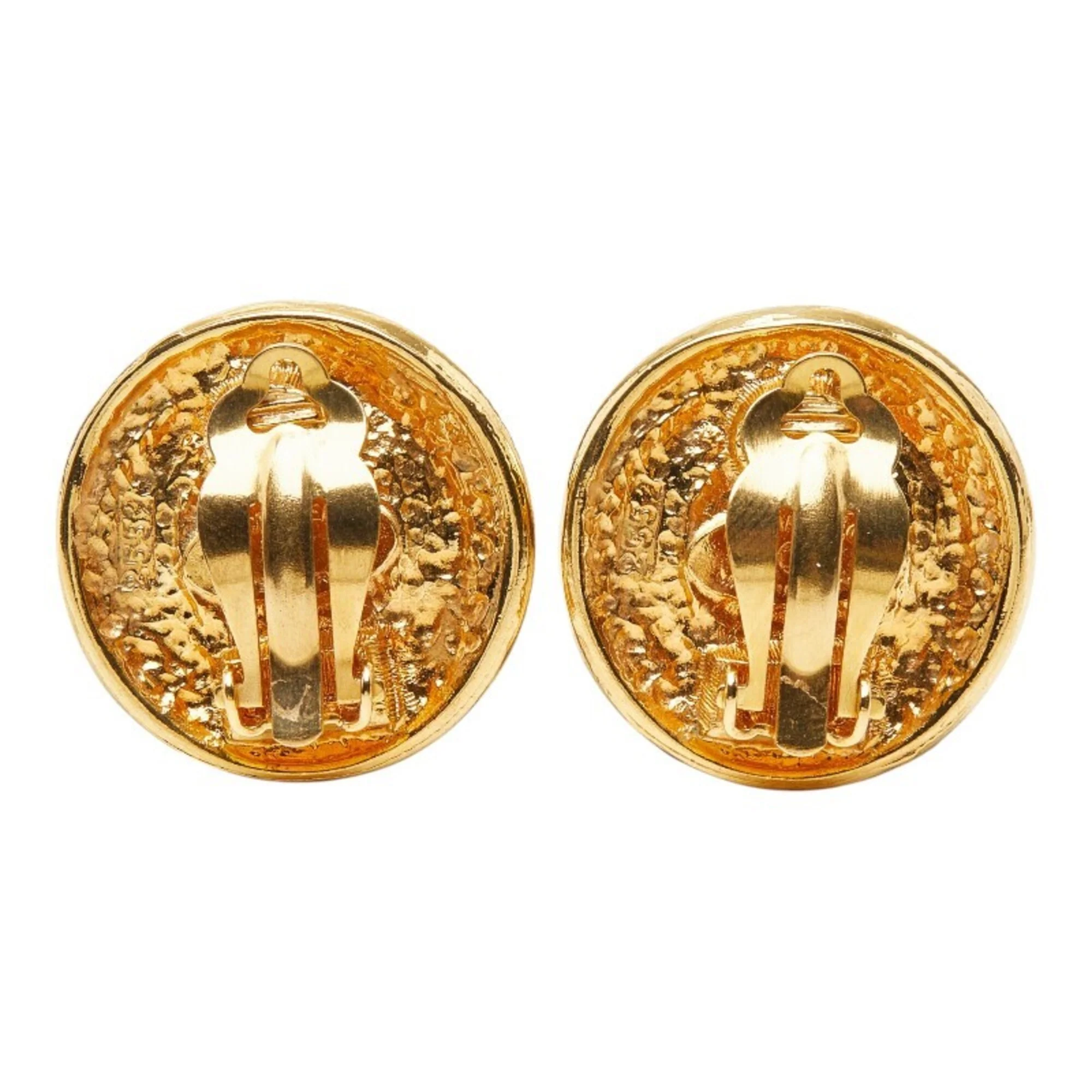 Clip-On Earrings Pearl Clip-On Gold-Tone Metal - Image 3
