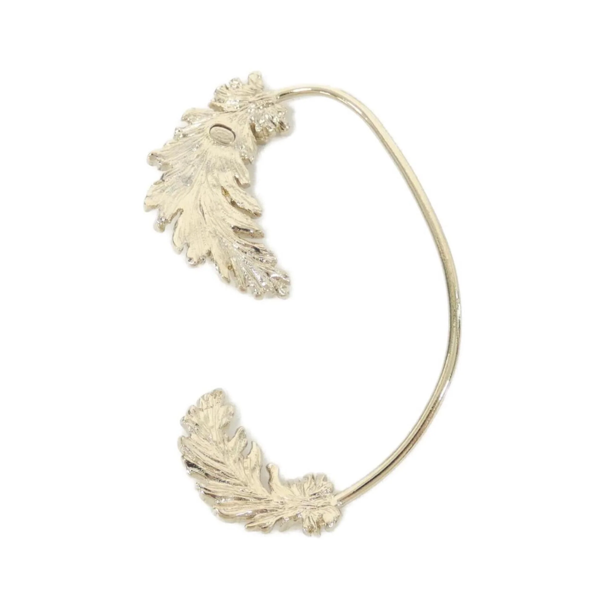 Ear Cuff Earrings Clear and Gold - Image 2