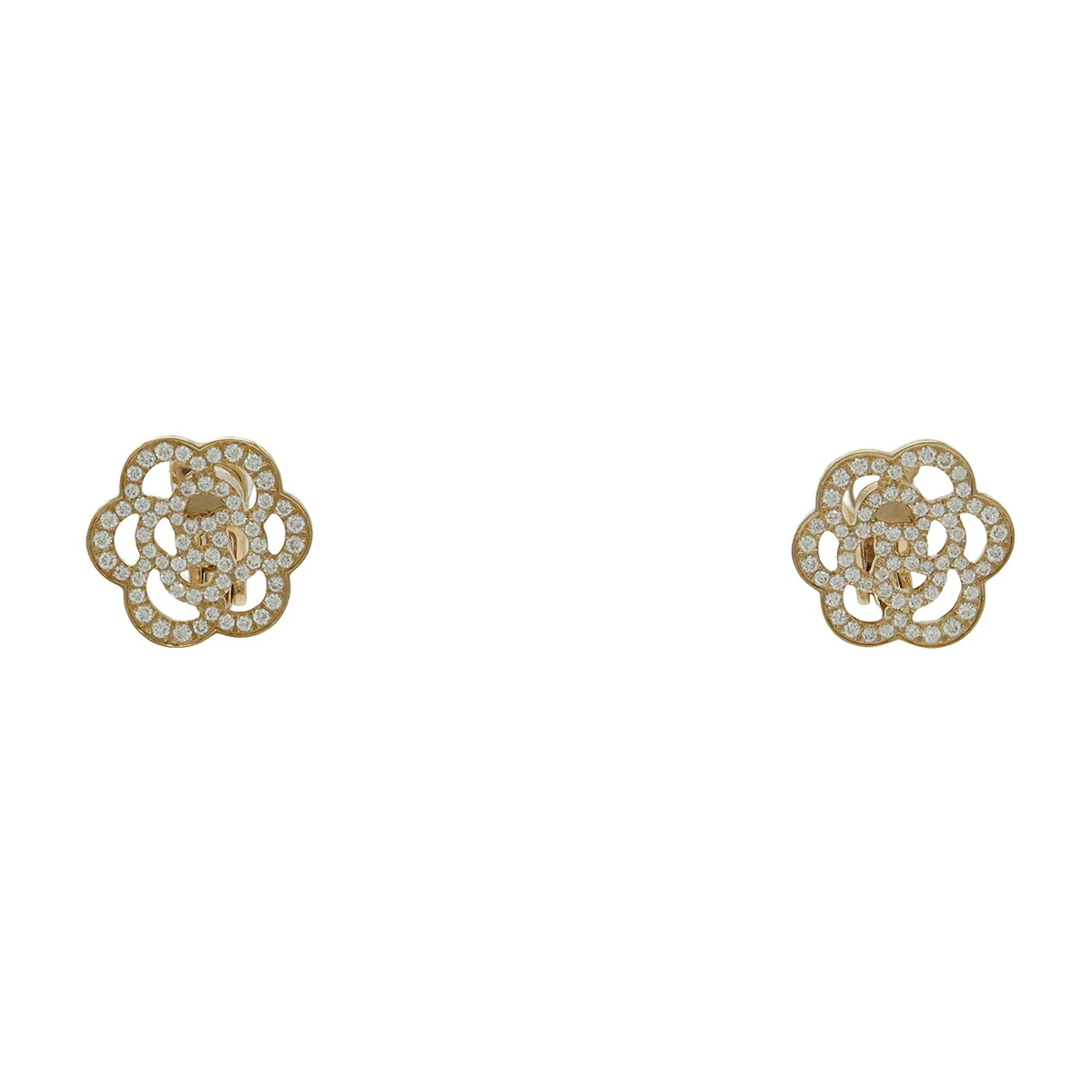 Earrings Camellia 18K Rose Gold
