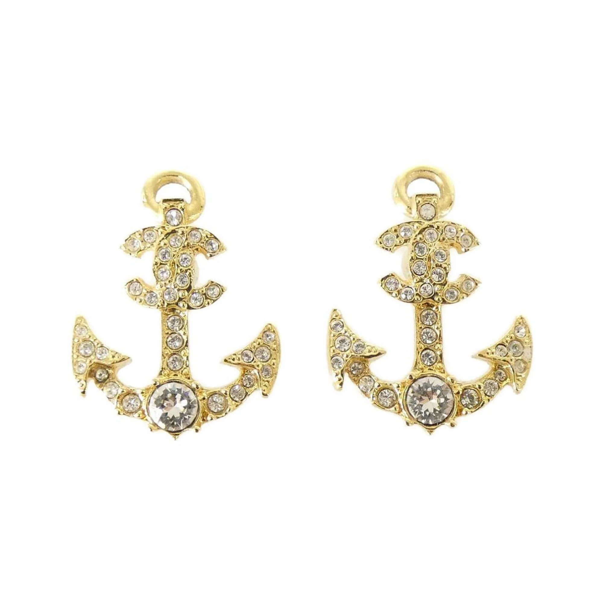 Earrings Gold-Tone Metal