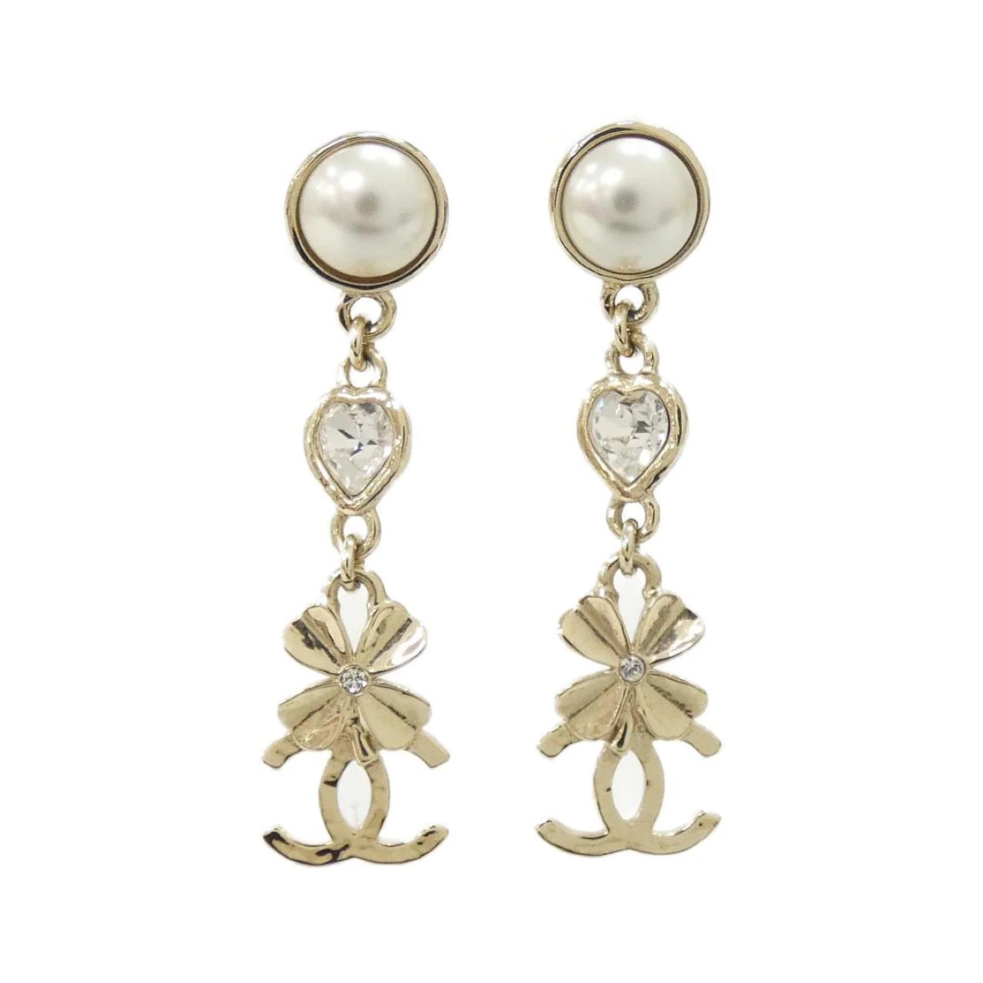 Earrings Gold-Tone Metal