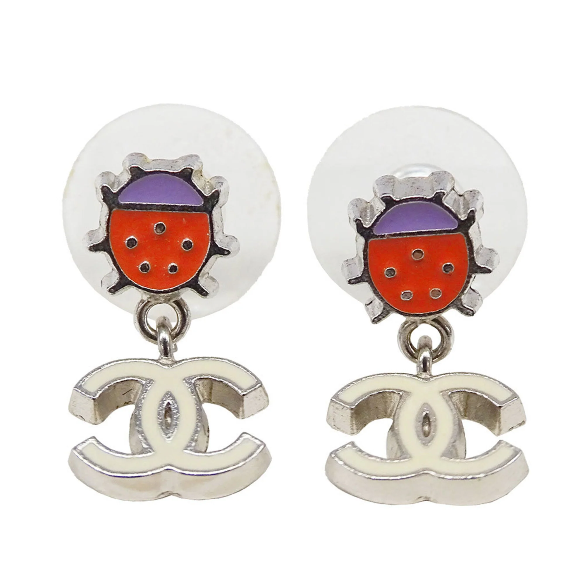 Earrings Silver-Tone Metal