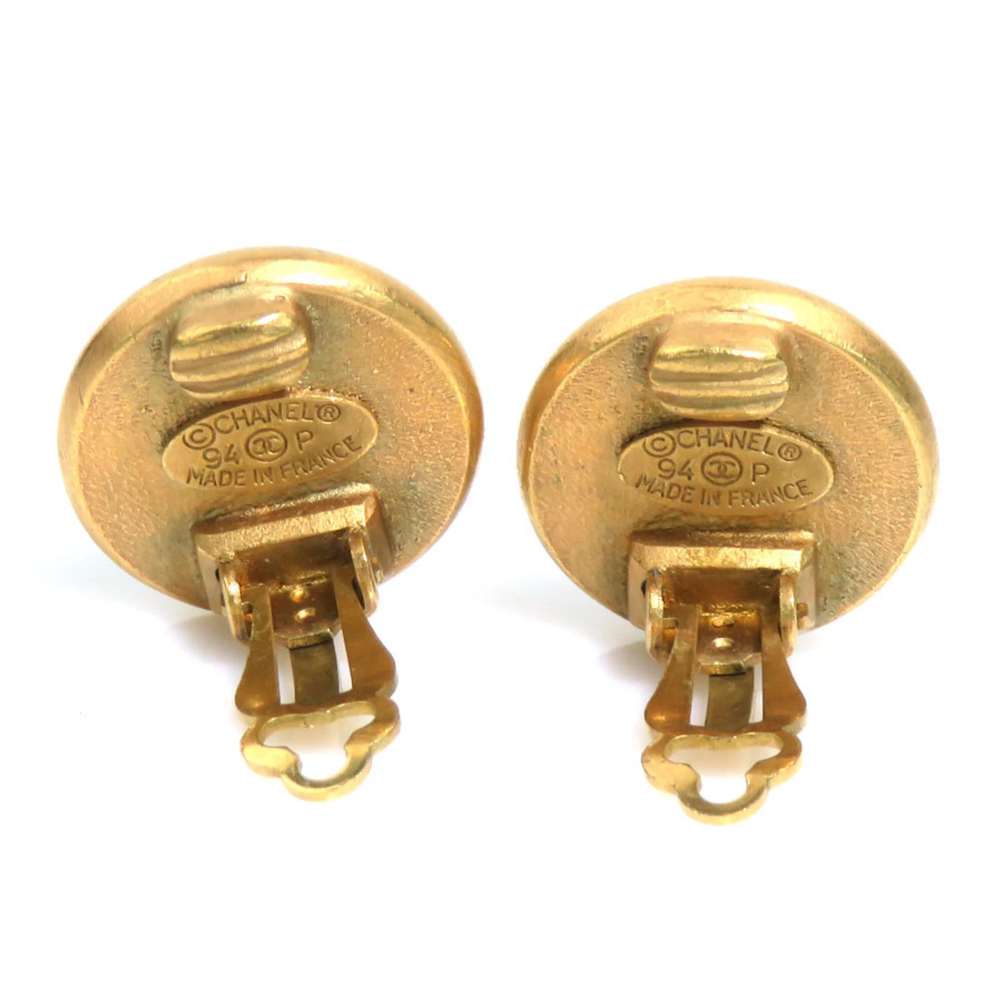 Rhinestone Clip-On Earrings Metal and Rhinestone - Image 4