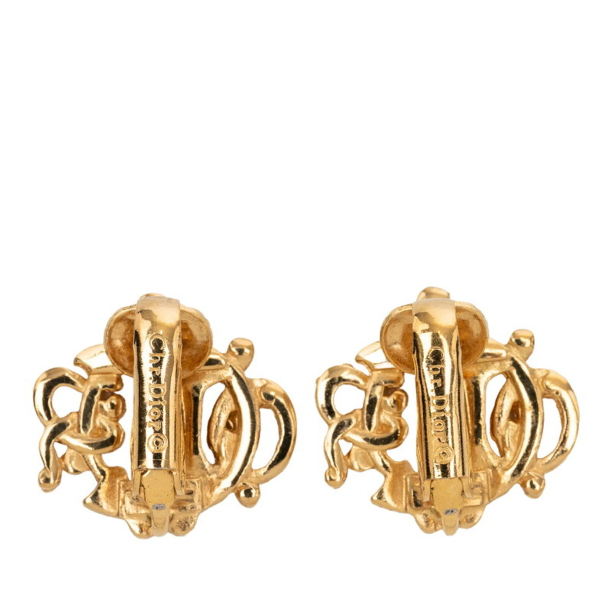 Earrings Logo Gold-Tone Metal - Image 2