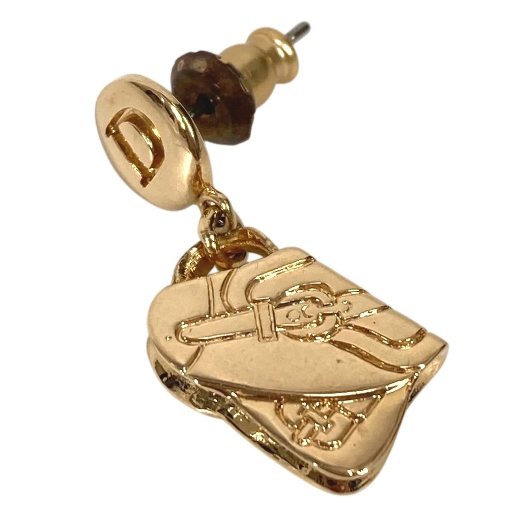 Earrings Logo Gold-Tone Metal - Image 2