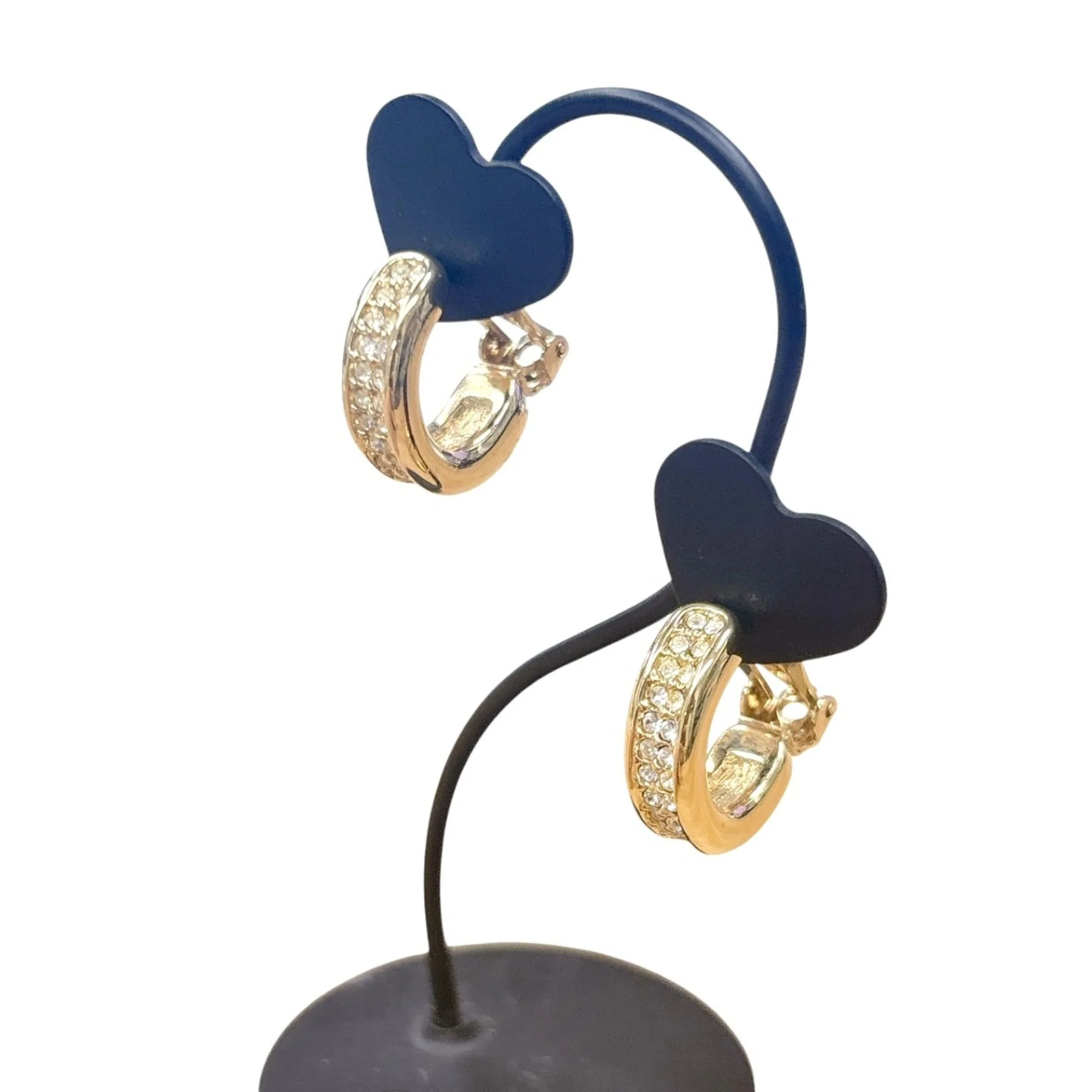 Earrings Rhinestone Hoop - Image 2