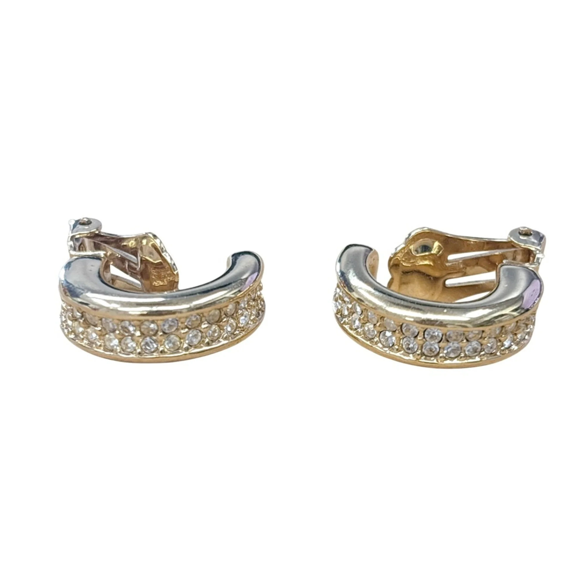 Earrings Rhinestone Hoop - Image 3