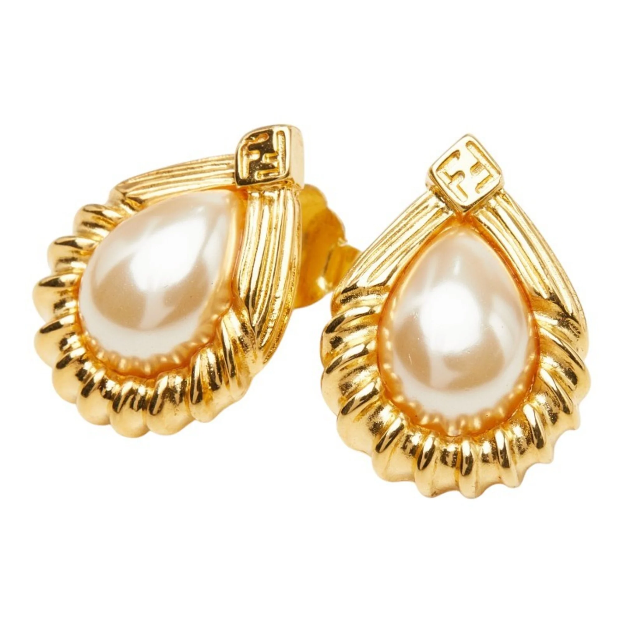 Vintage Earrings Pearl Stud