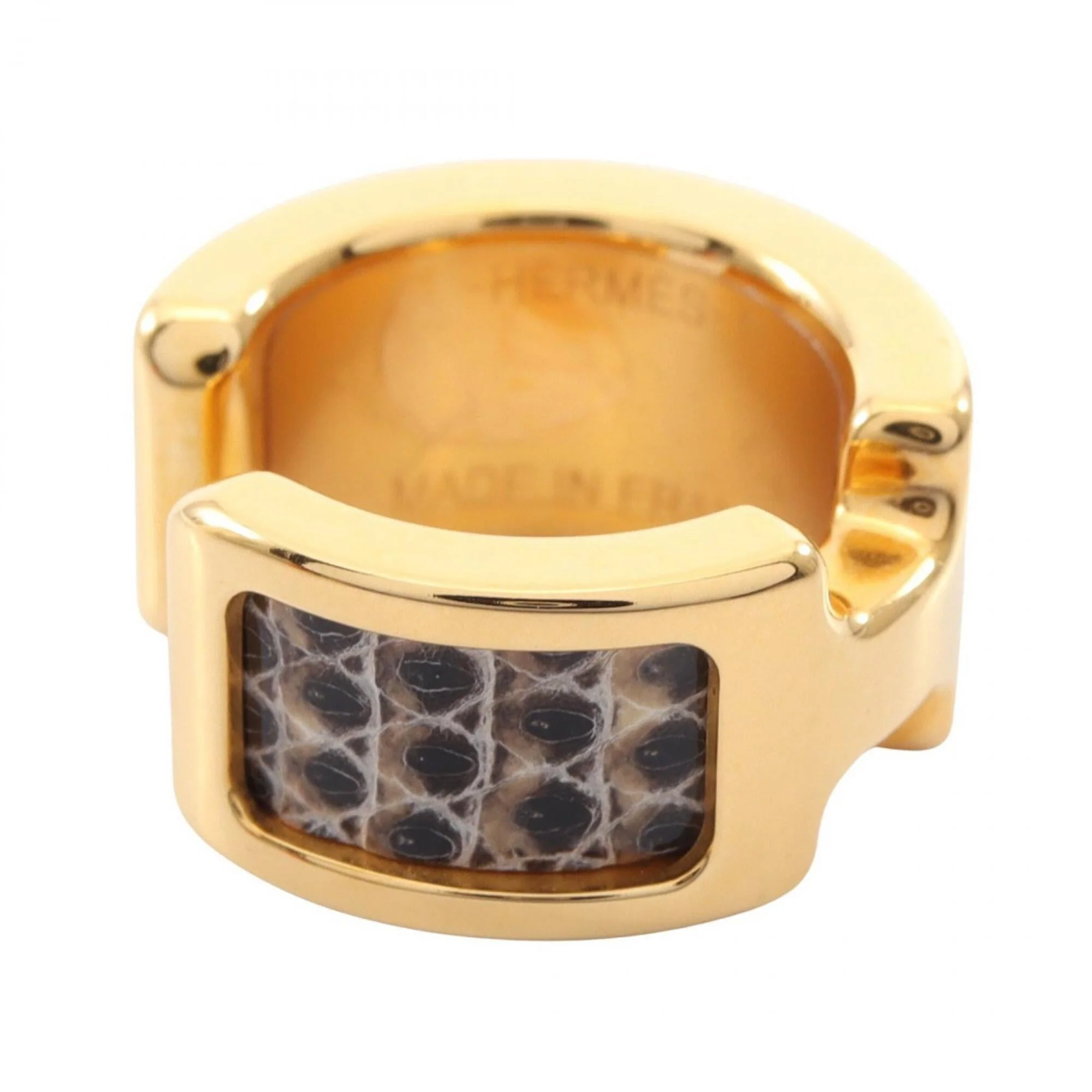 Earcuff Gold and Leather