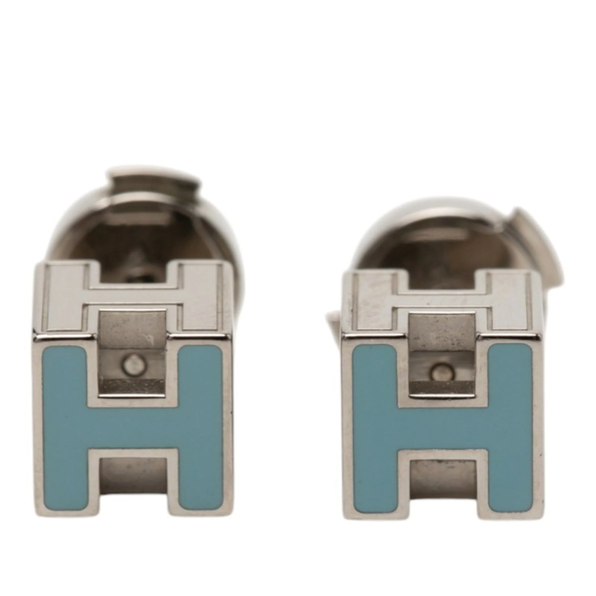Earrings Enamel and Metal