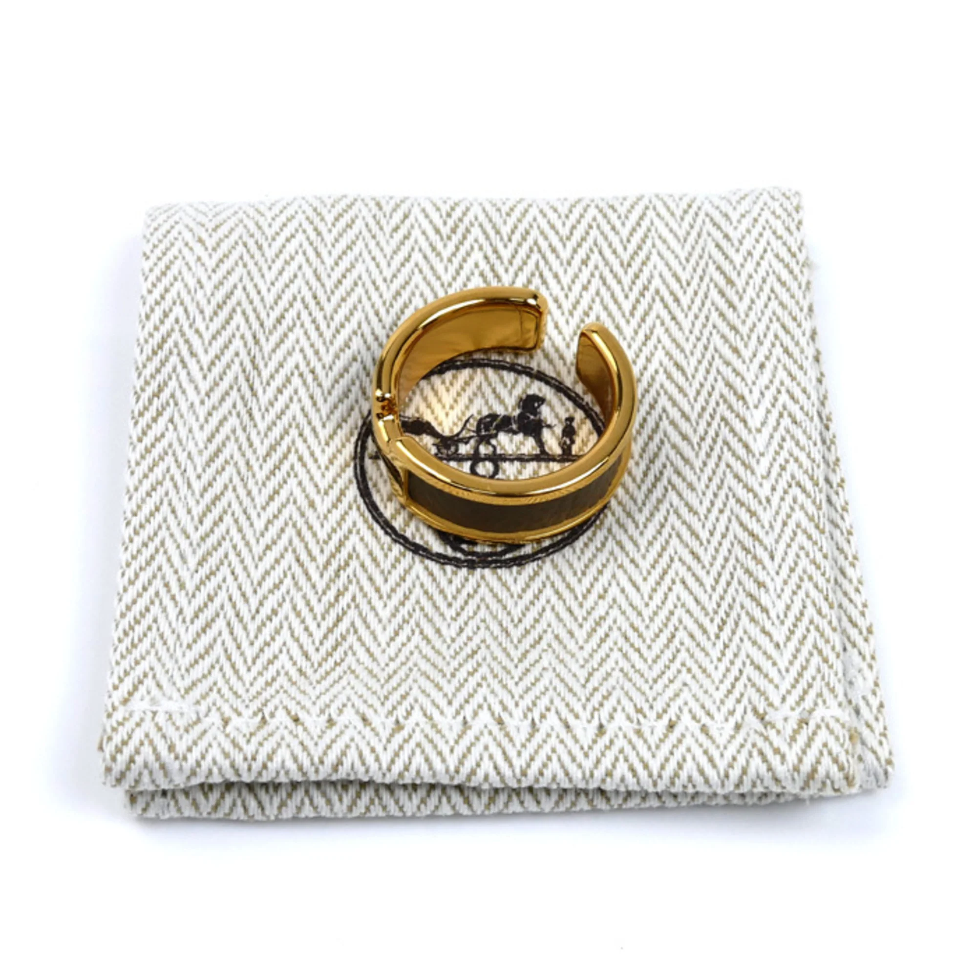 Earrings Gold and Leather - Image 5