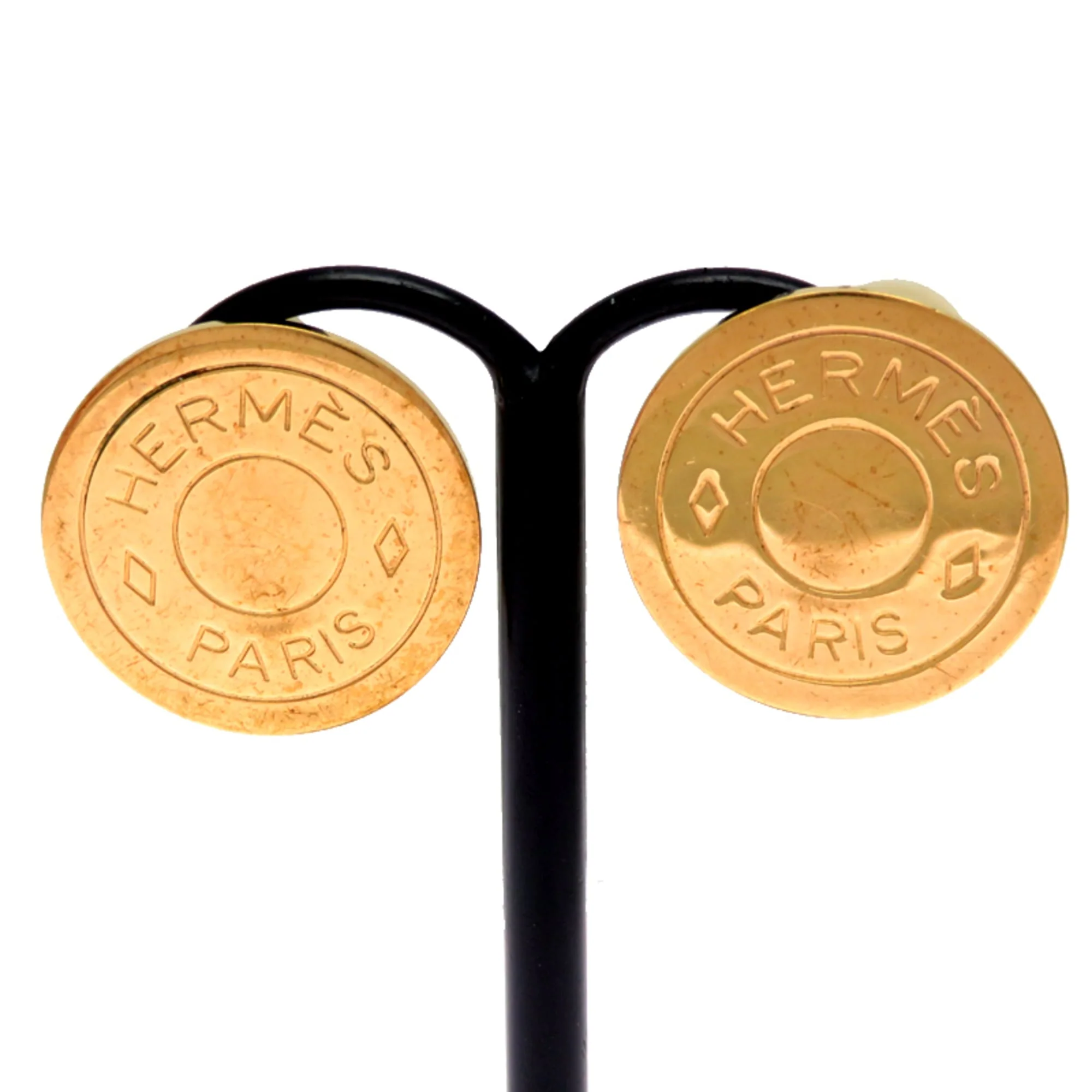 Earrings Gold-Tone Metal