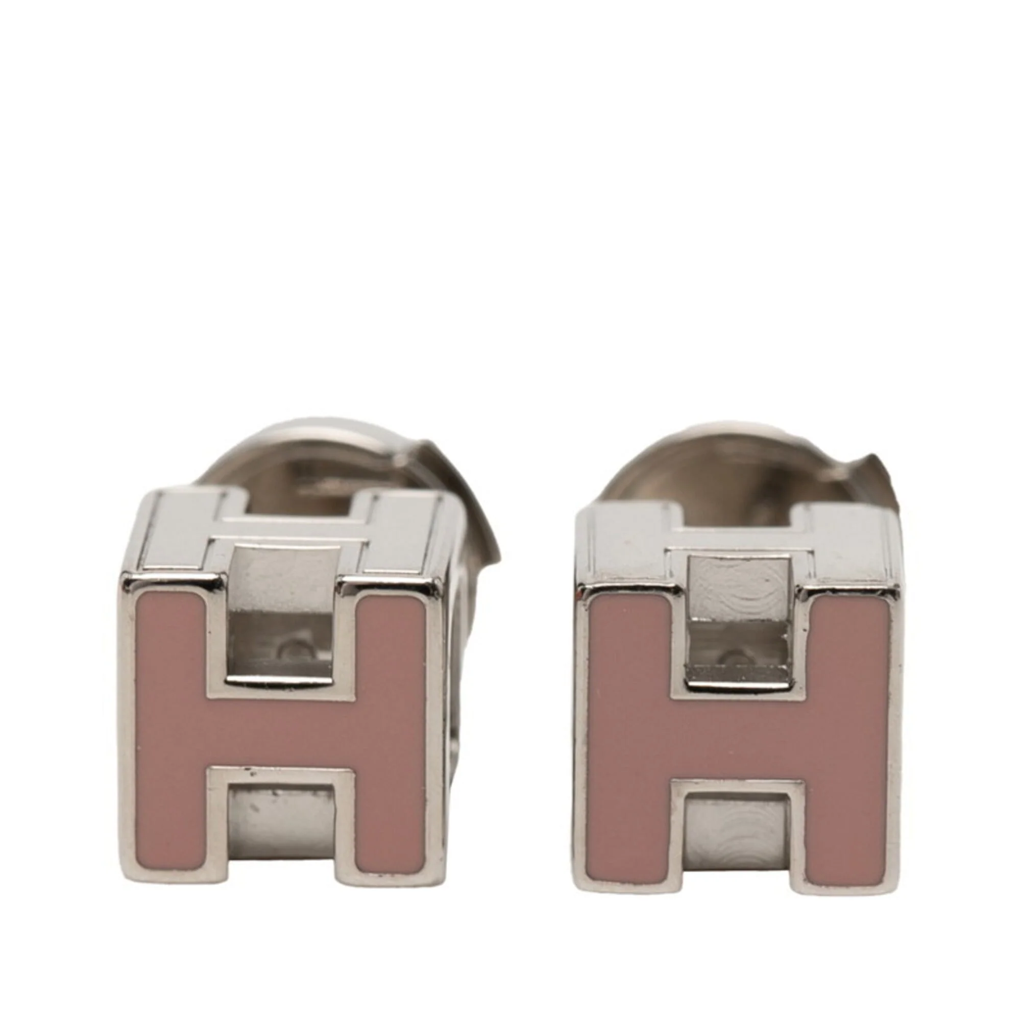 Earrings Metal and Enamel