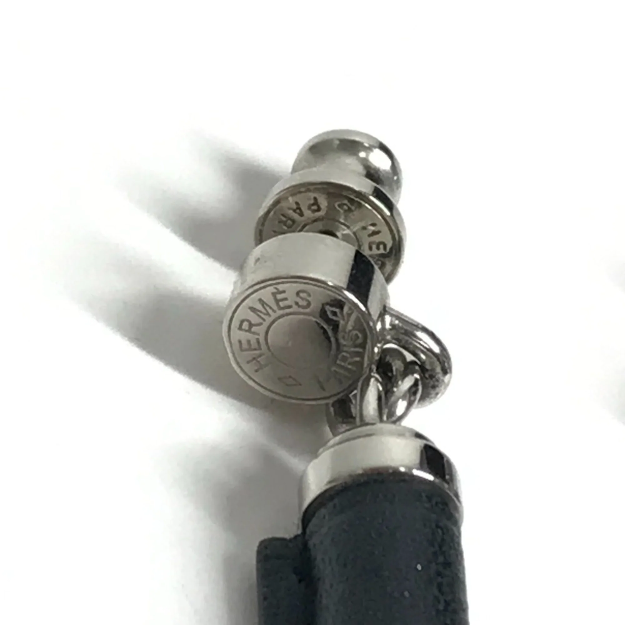 Earrings Metal and Swift Leather - Image 2