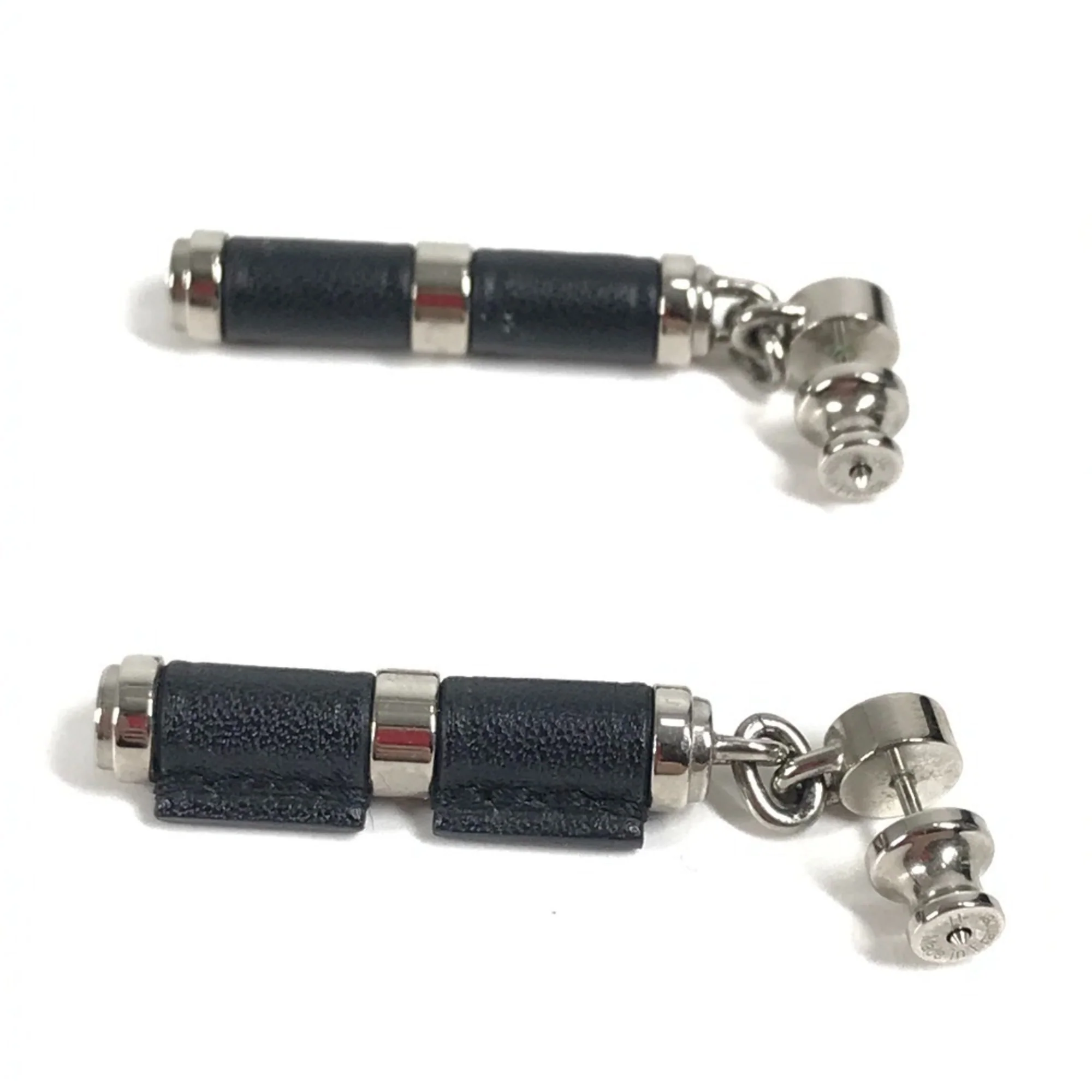 Earrings Metal and Swift Leather - Image 4