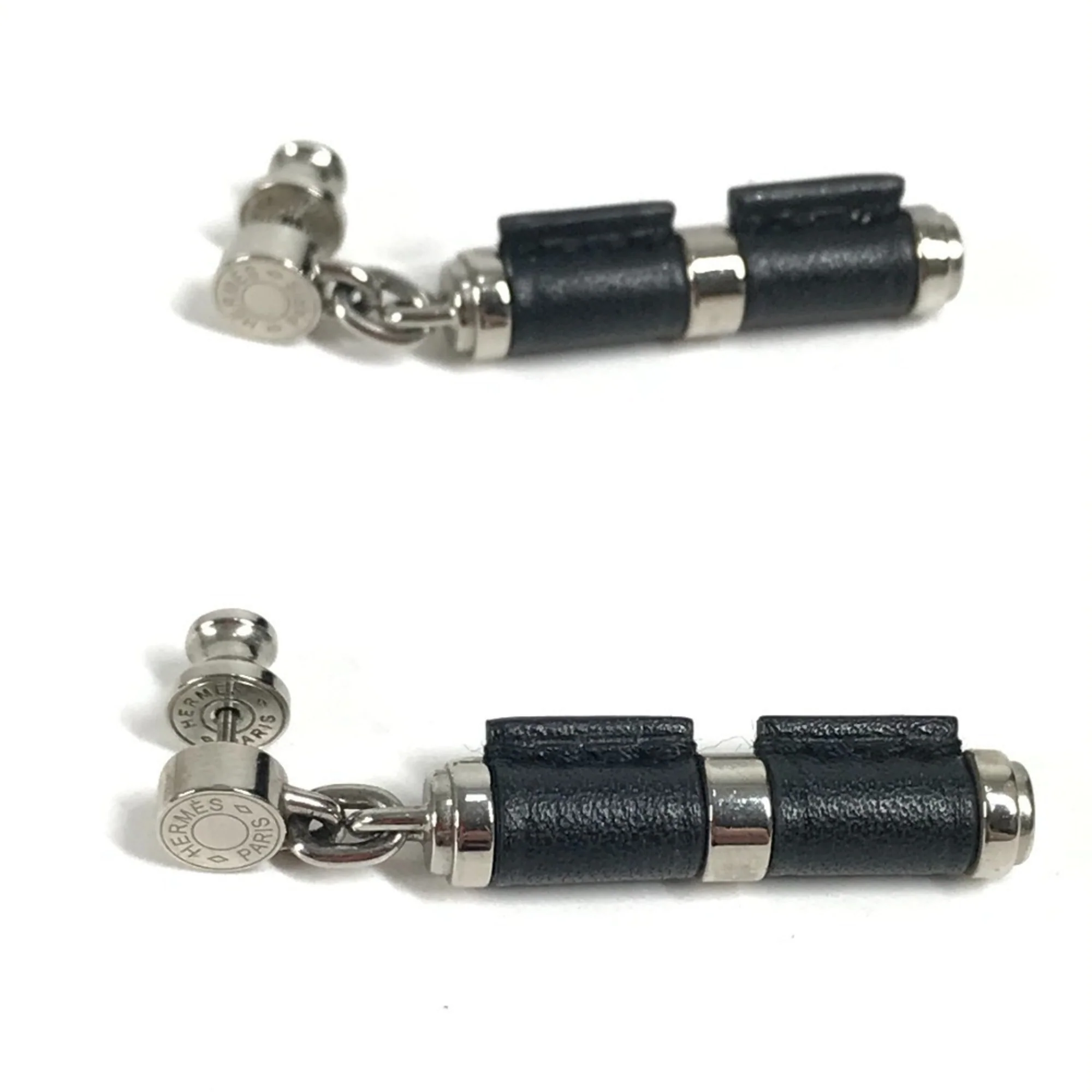 Earrings Metal and Swift Leather - Image 5