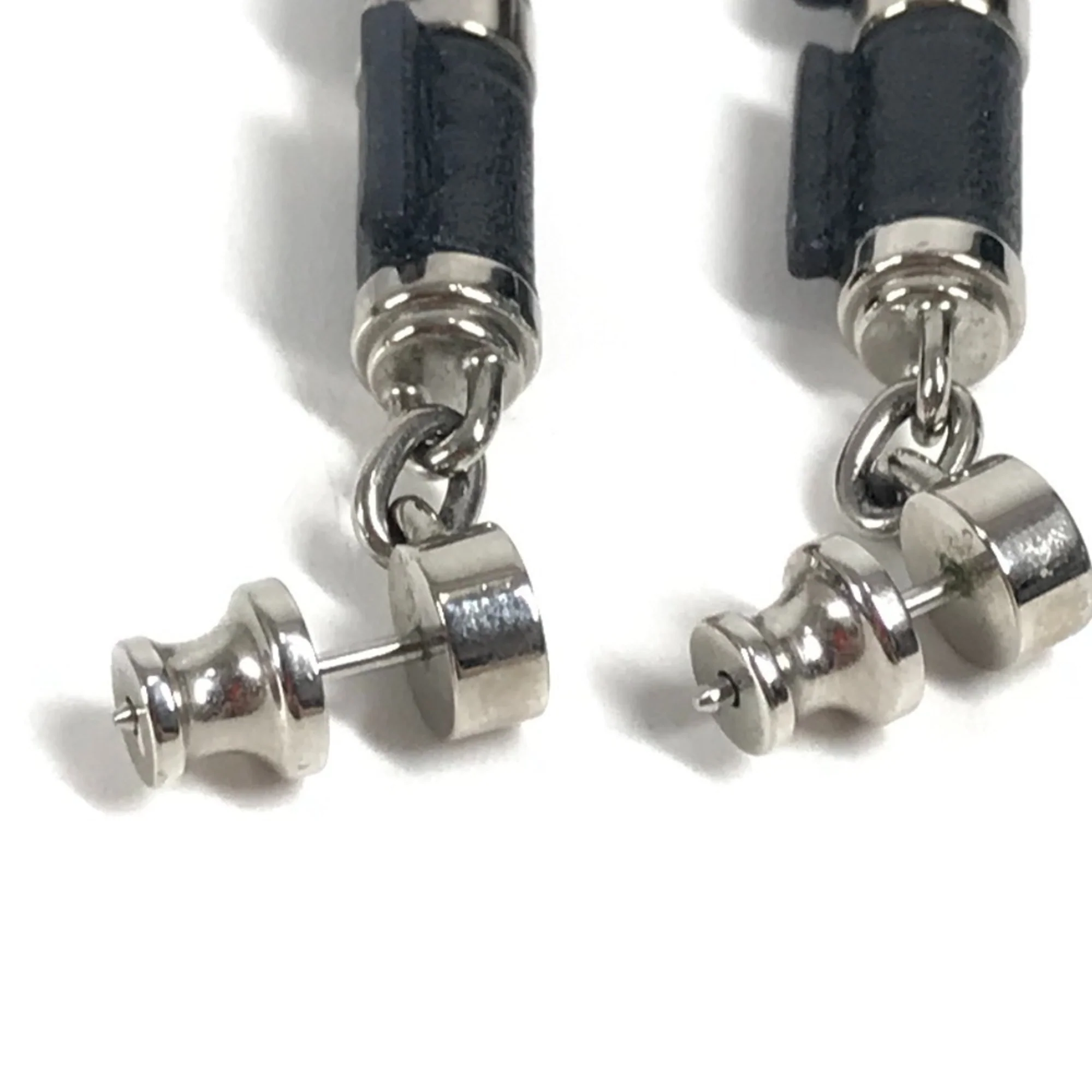 Earrings Metal and Swift Leather - Image 7