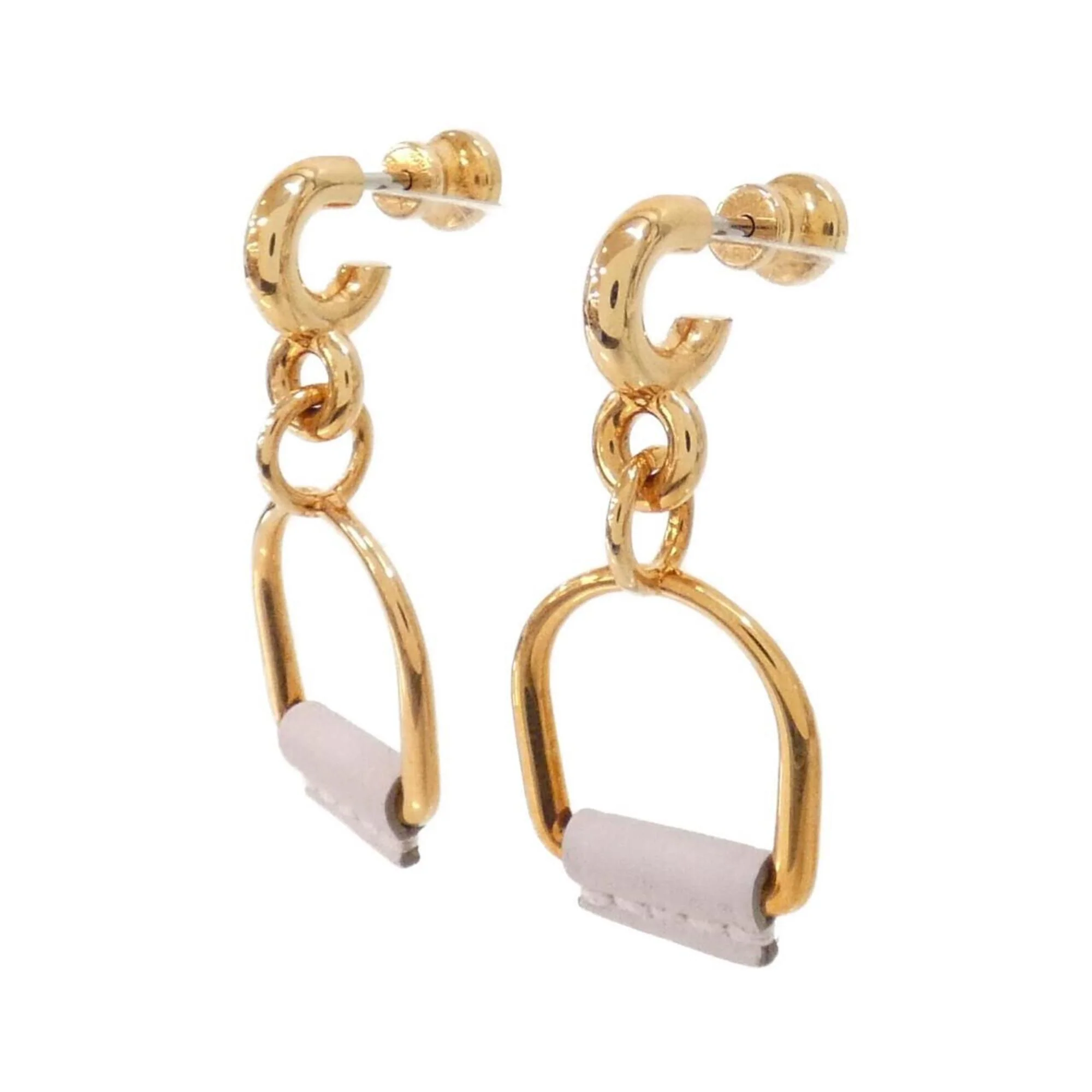 Earrings Swift Leather and Rose Gold - Image 2