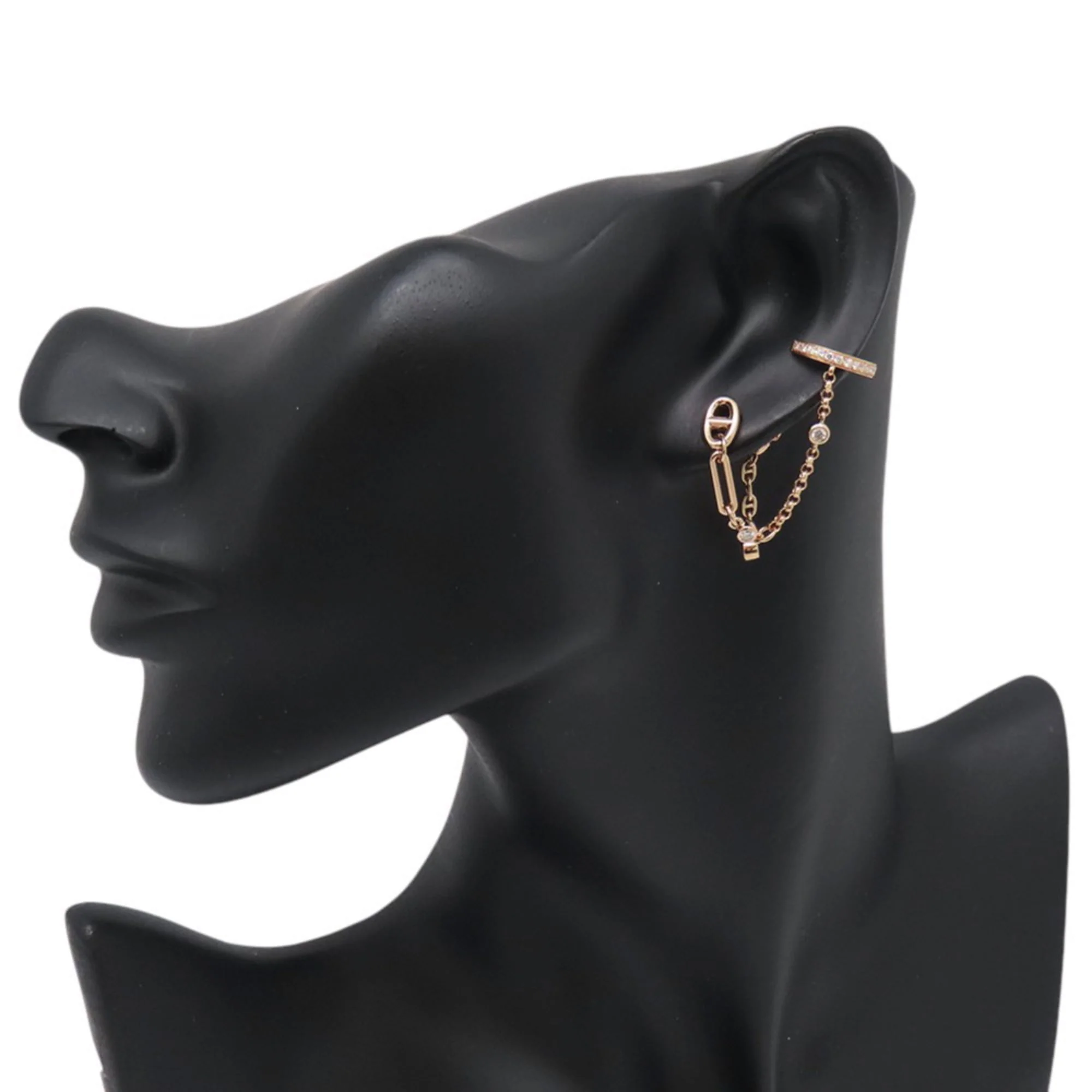 Kara Earrings 18K Rose Gold with Diamond 18K Rose Gold - Image 4