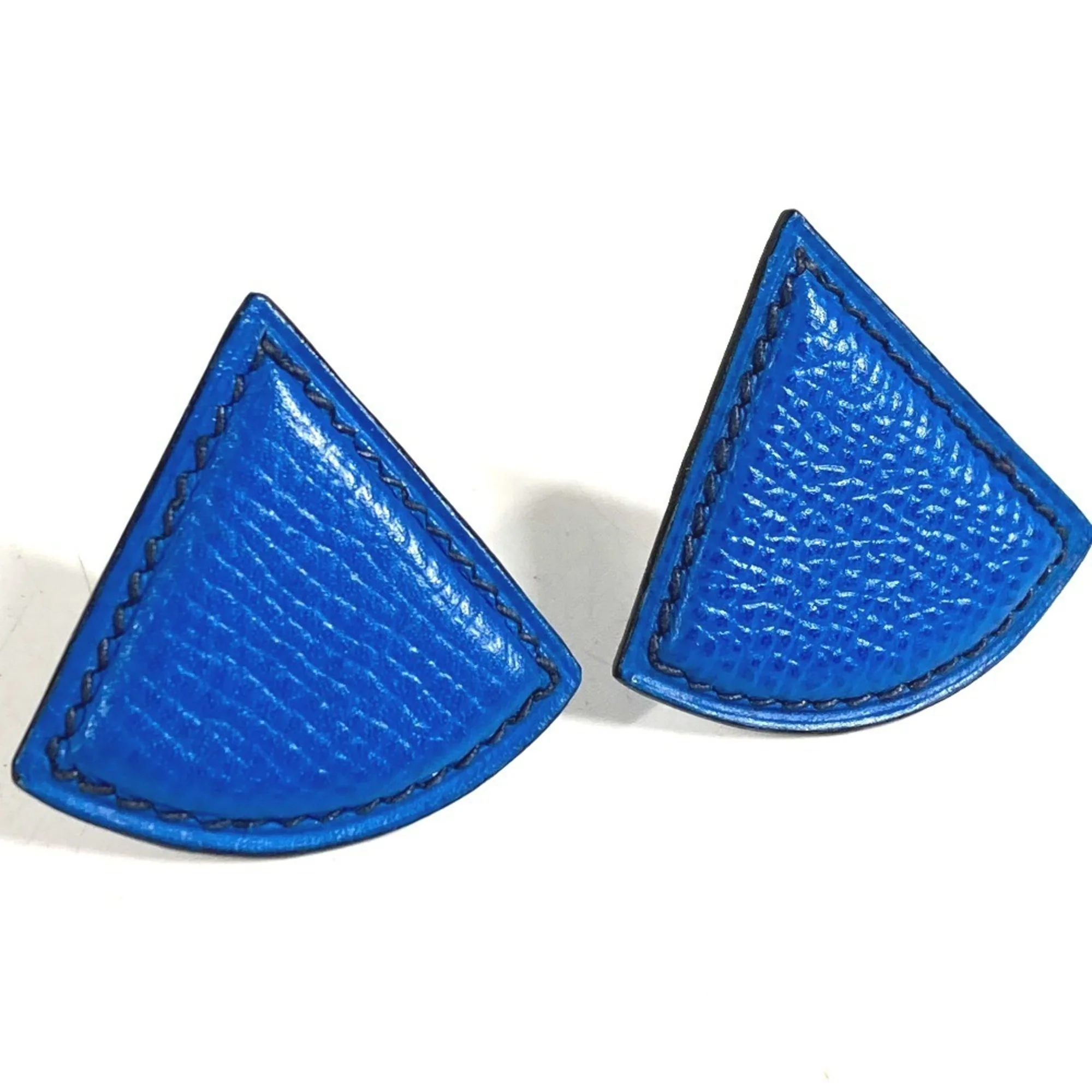 Logo Clip-On Earrings Leather - Image 2