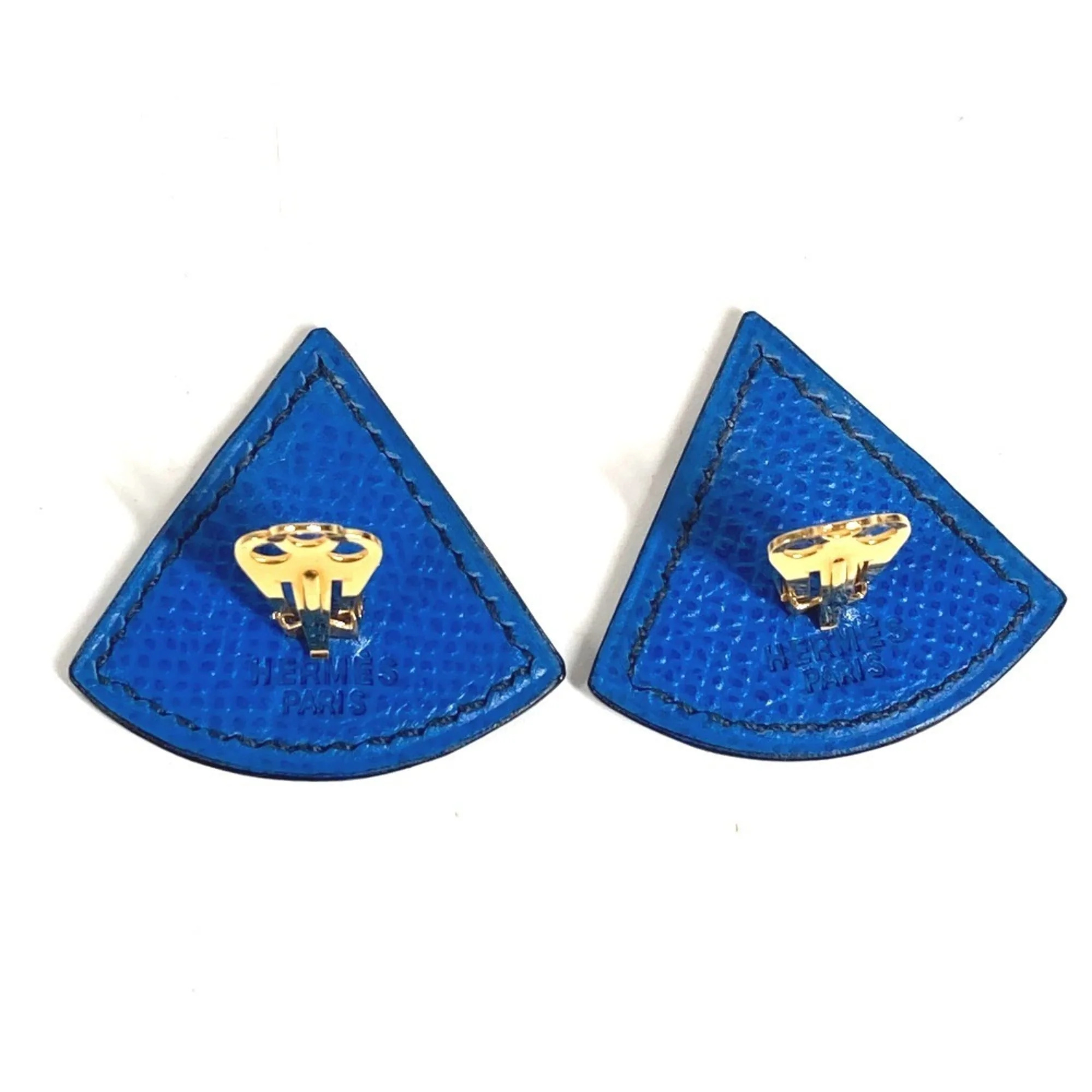 Logo Clip-On Earrings Leather - Image 4