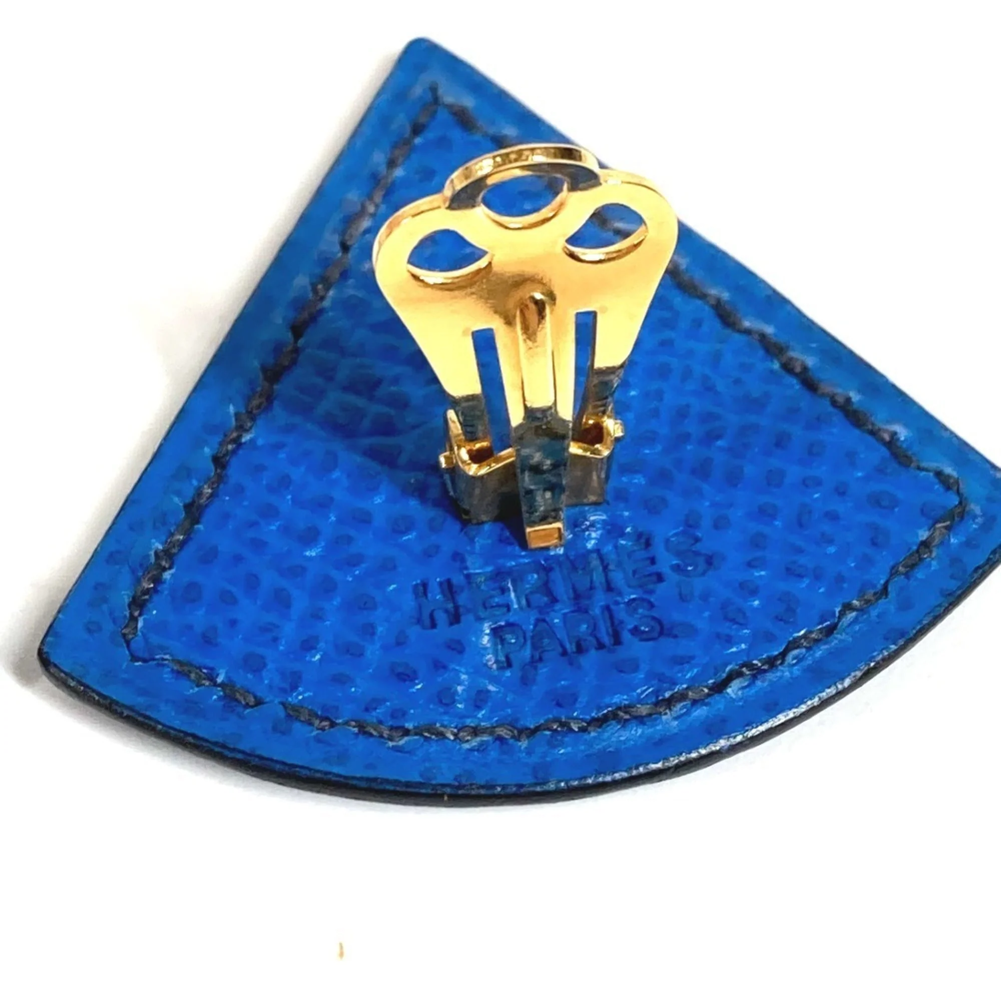 Logo Clip-On Earrings Leather - Image 5