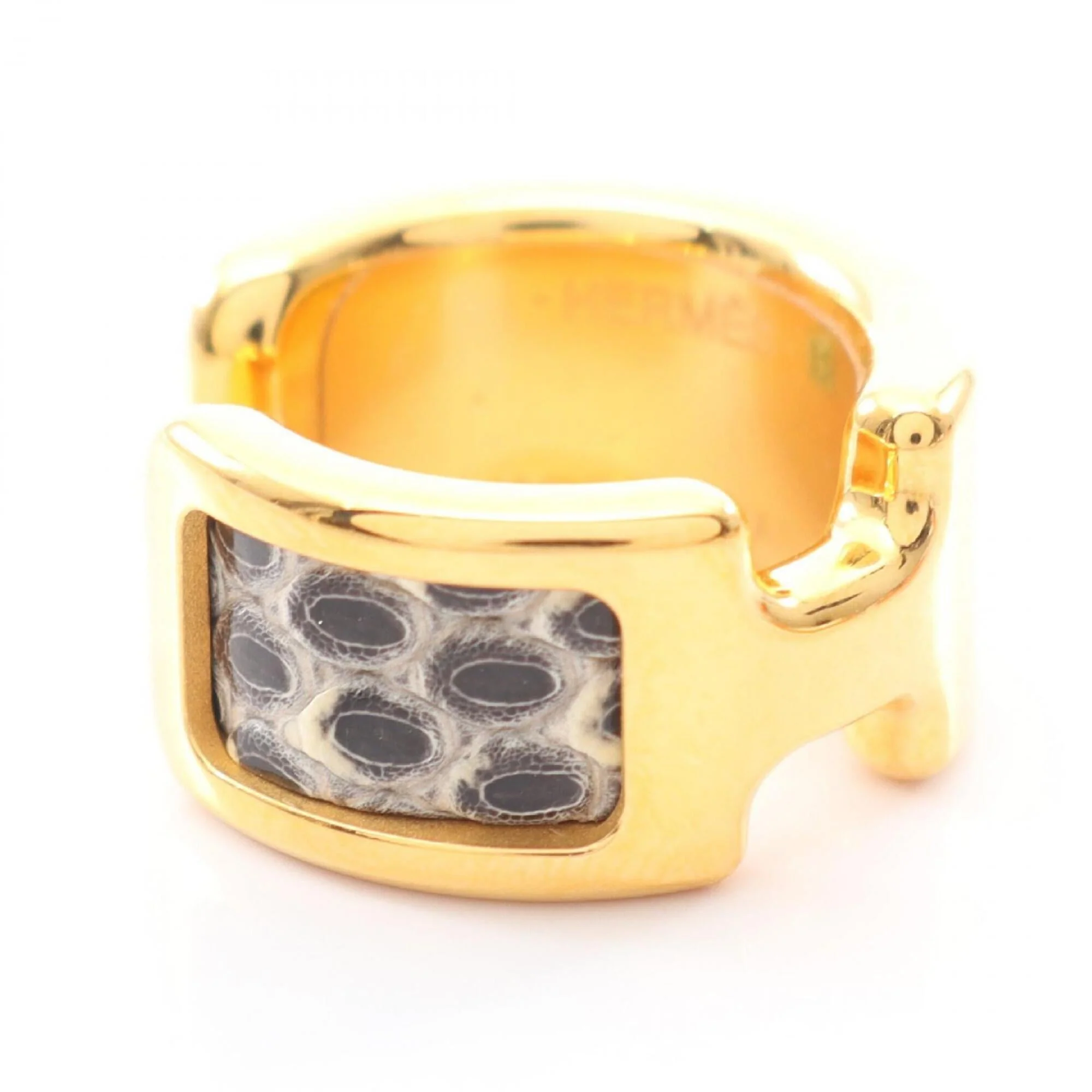 Olympe Earcuff Gold and Leather Mini