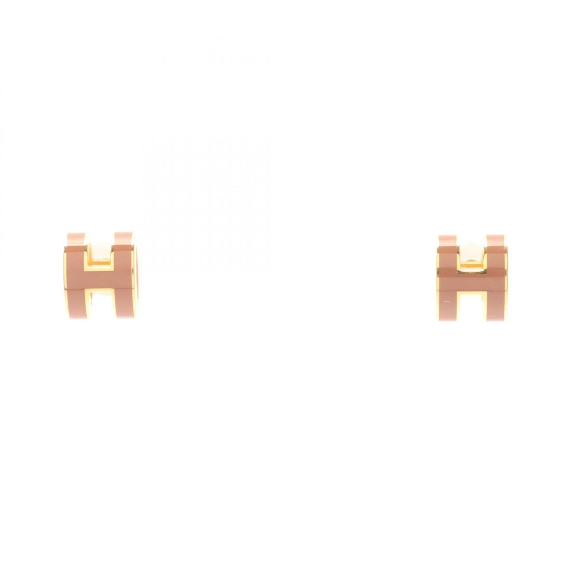 Pop H Earrings Gold-Tone Metal
