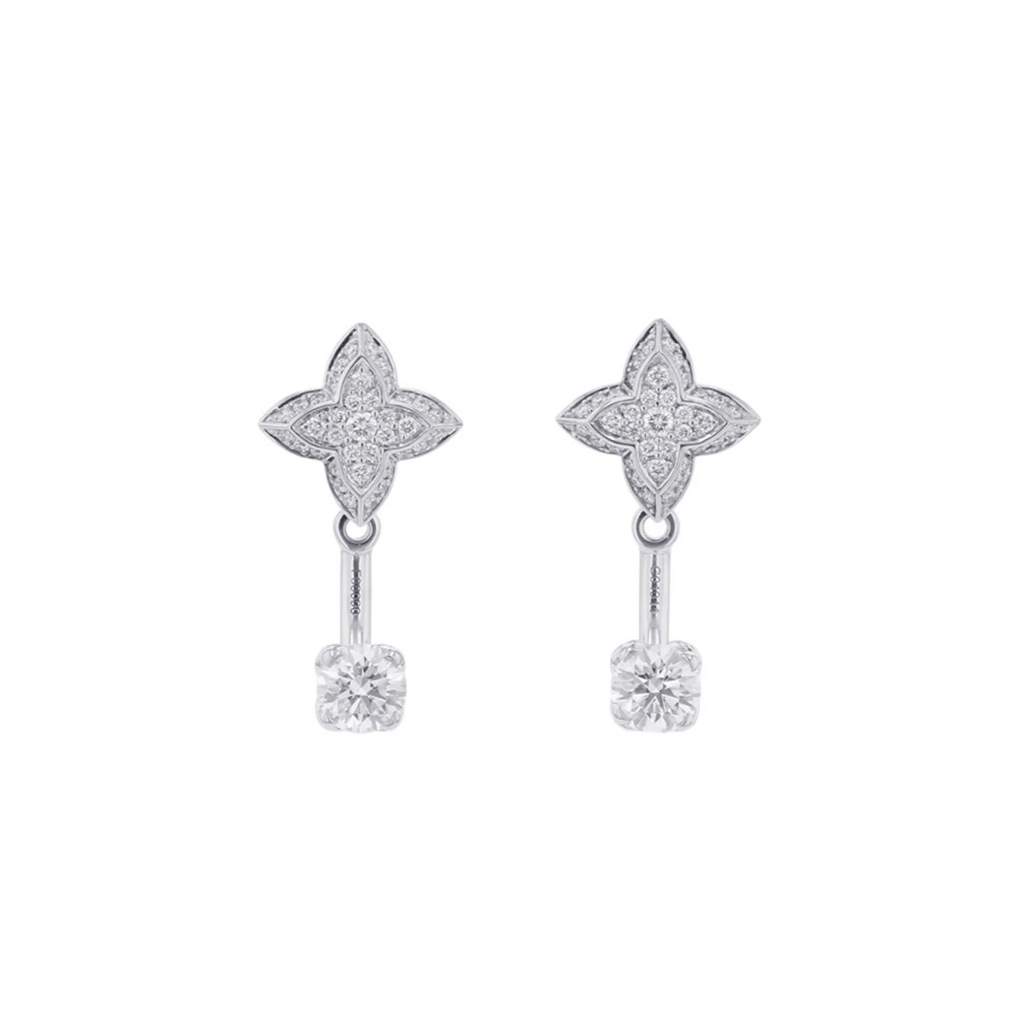 Earrings 18K White Gold