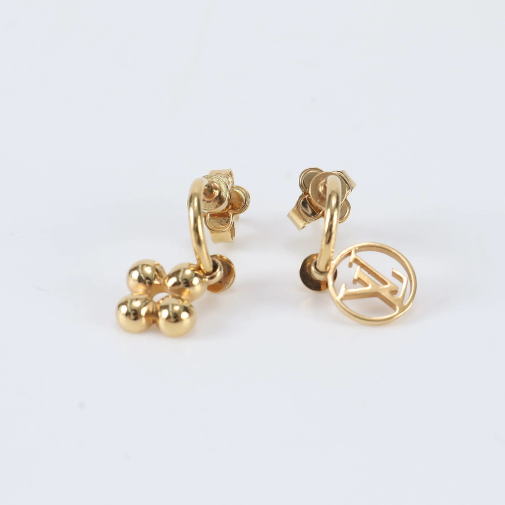 Earrings Gold-Tone Metal