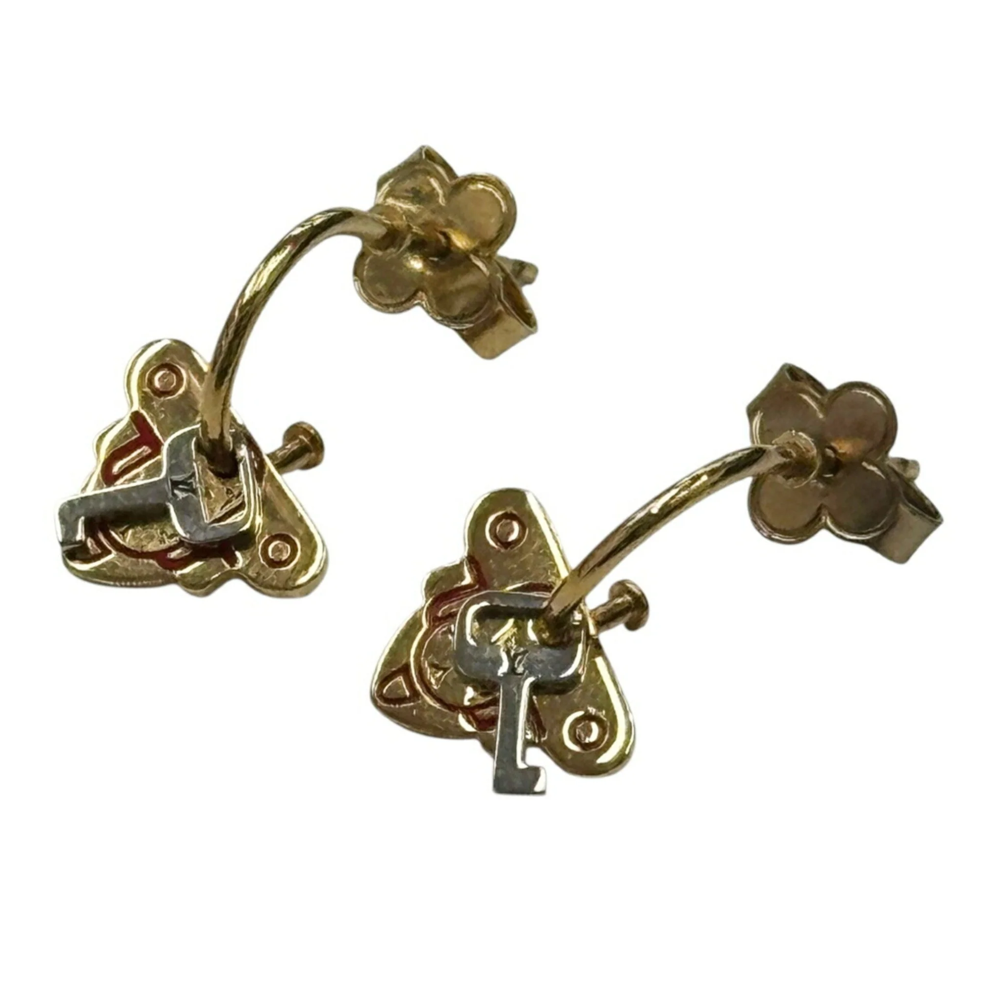 Earrings Gold-Tone Metal