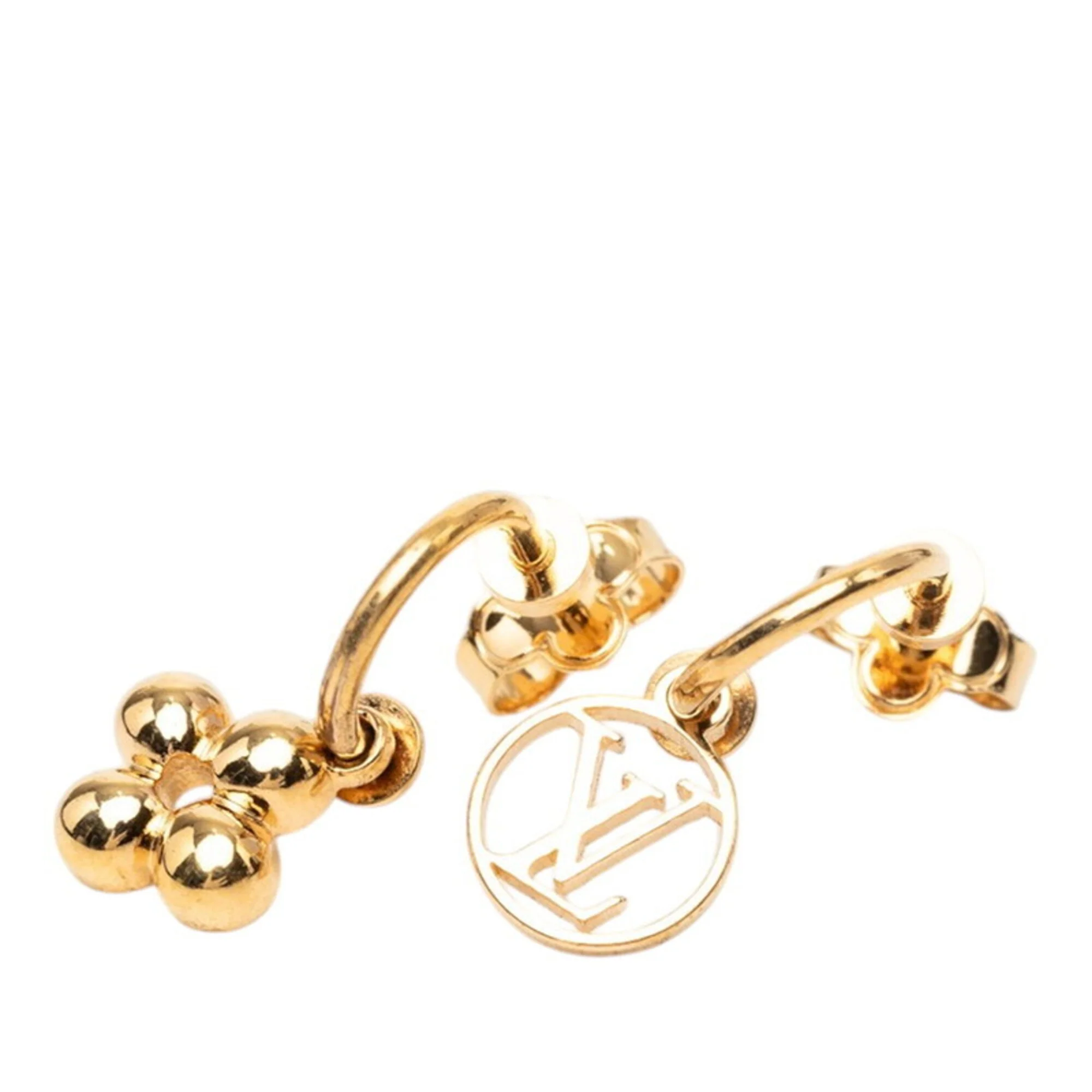 Earrings Gold-Tone Metal