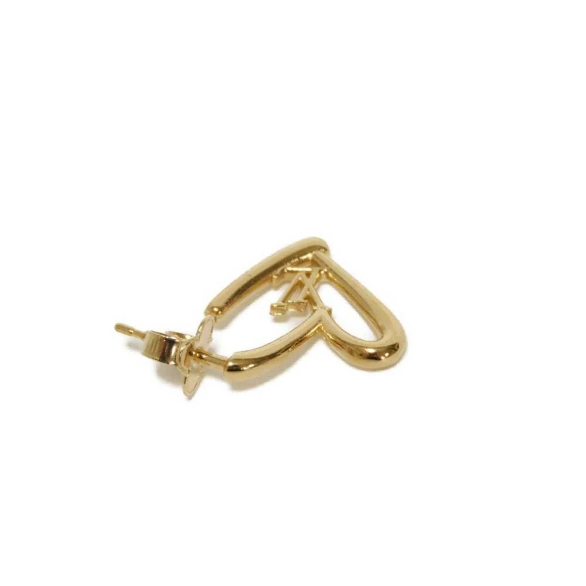 Earrings Logo Stud Gold-Tone Metal - Image 4