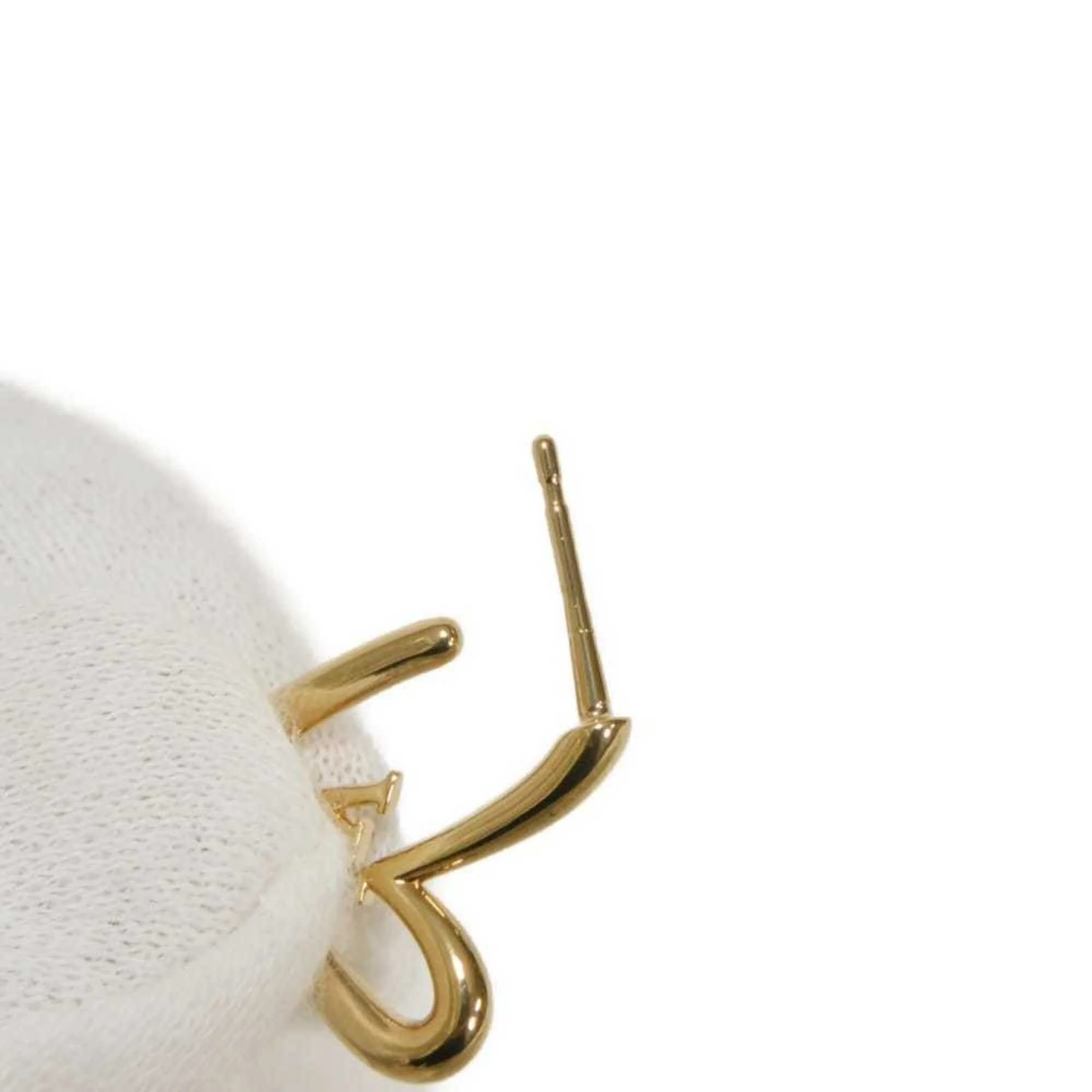 Earrings Logo Stud Gold-Tone Metal - Image 9