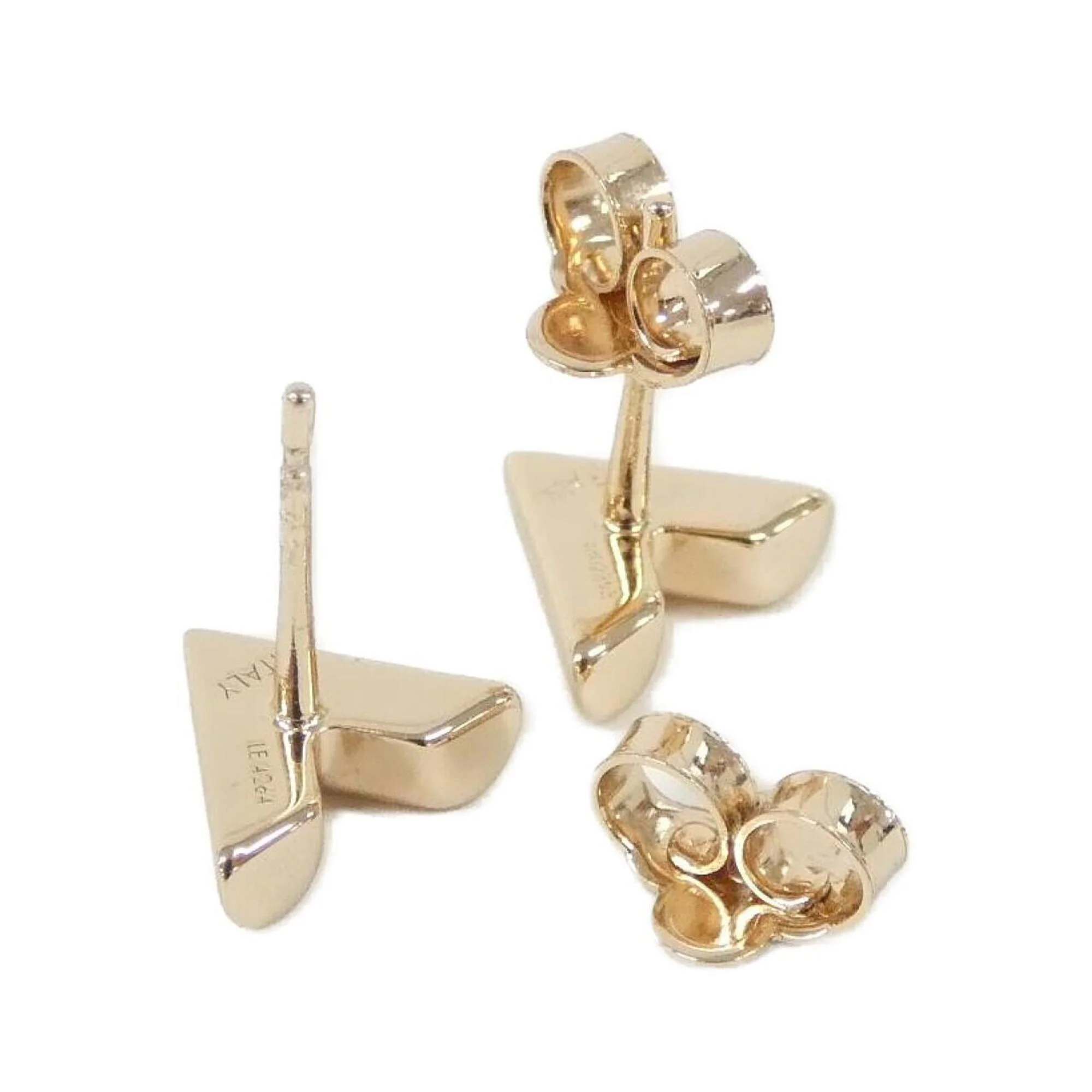 Essential V Earrings Pink Gold - Image 3
