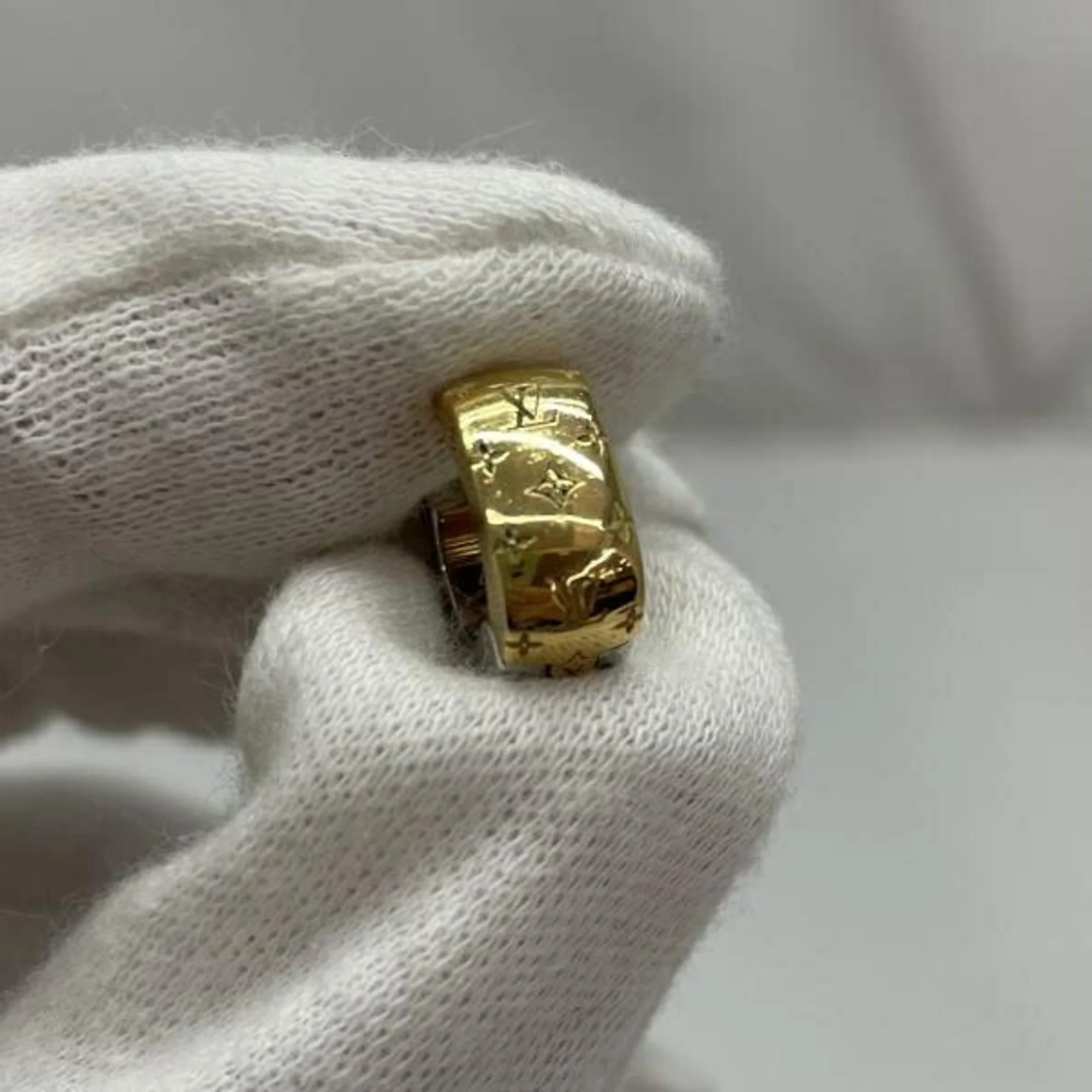 Single Earring Gold-Tone Metal - Image 5