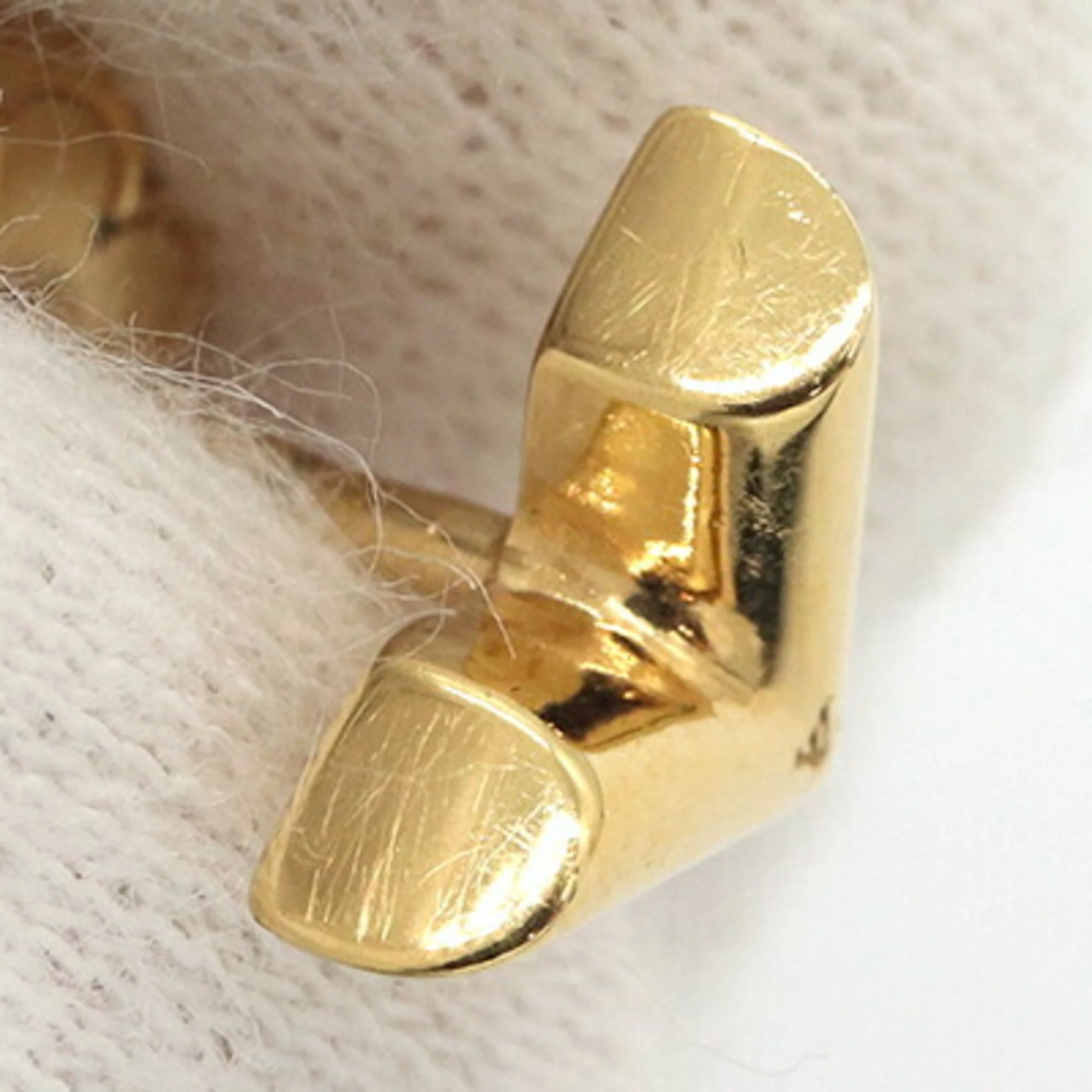 Single Earring Gold-Tone Metal - Image 4