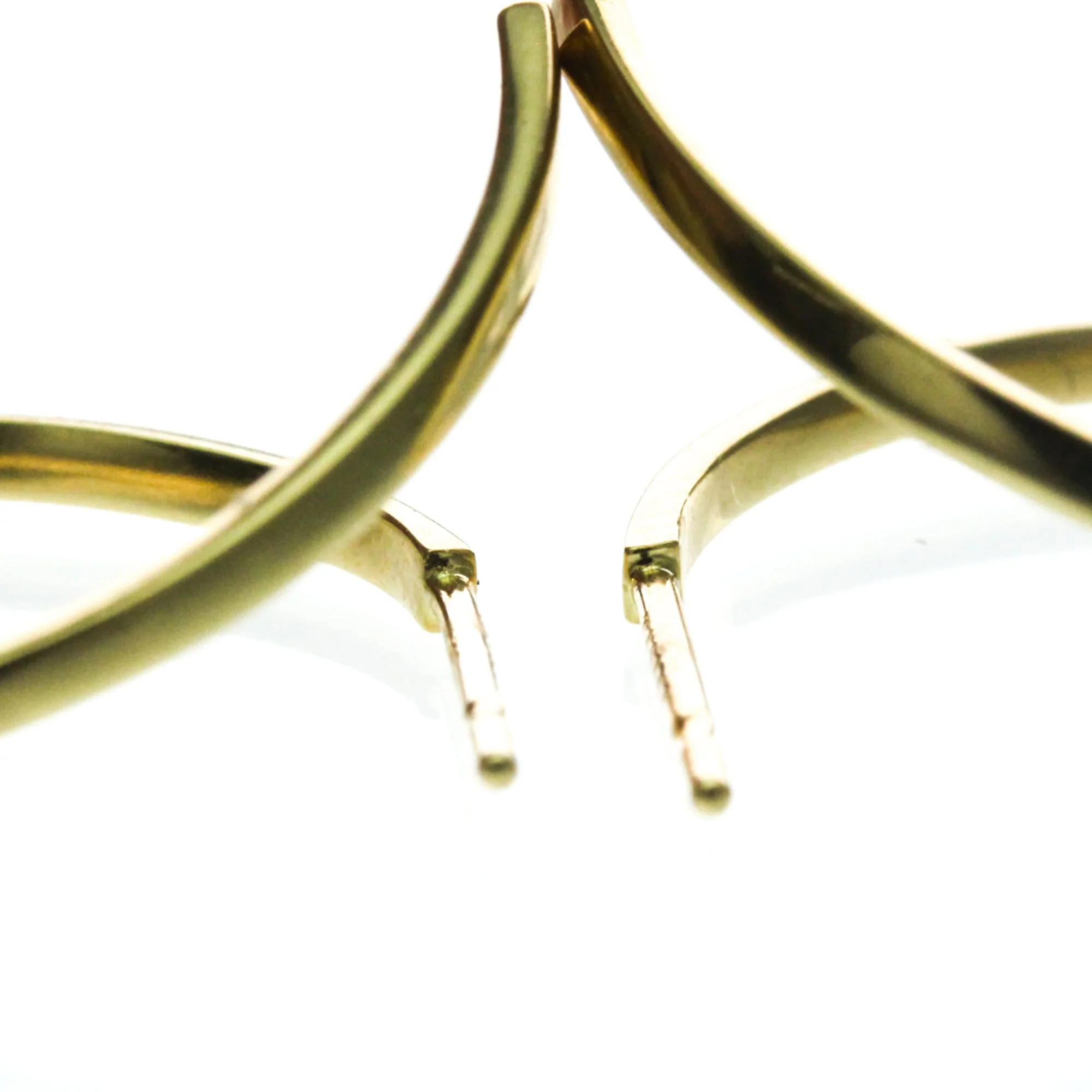 Earrings Pearl Hoop 18K Yellow Gold - Image 9