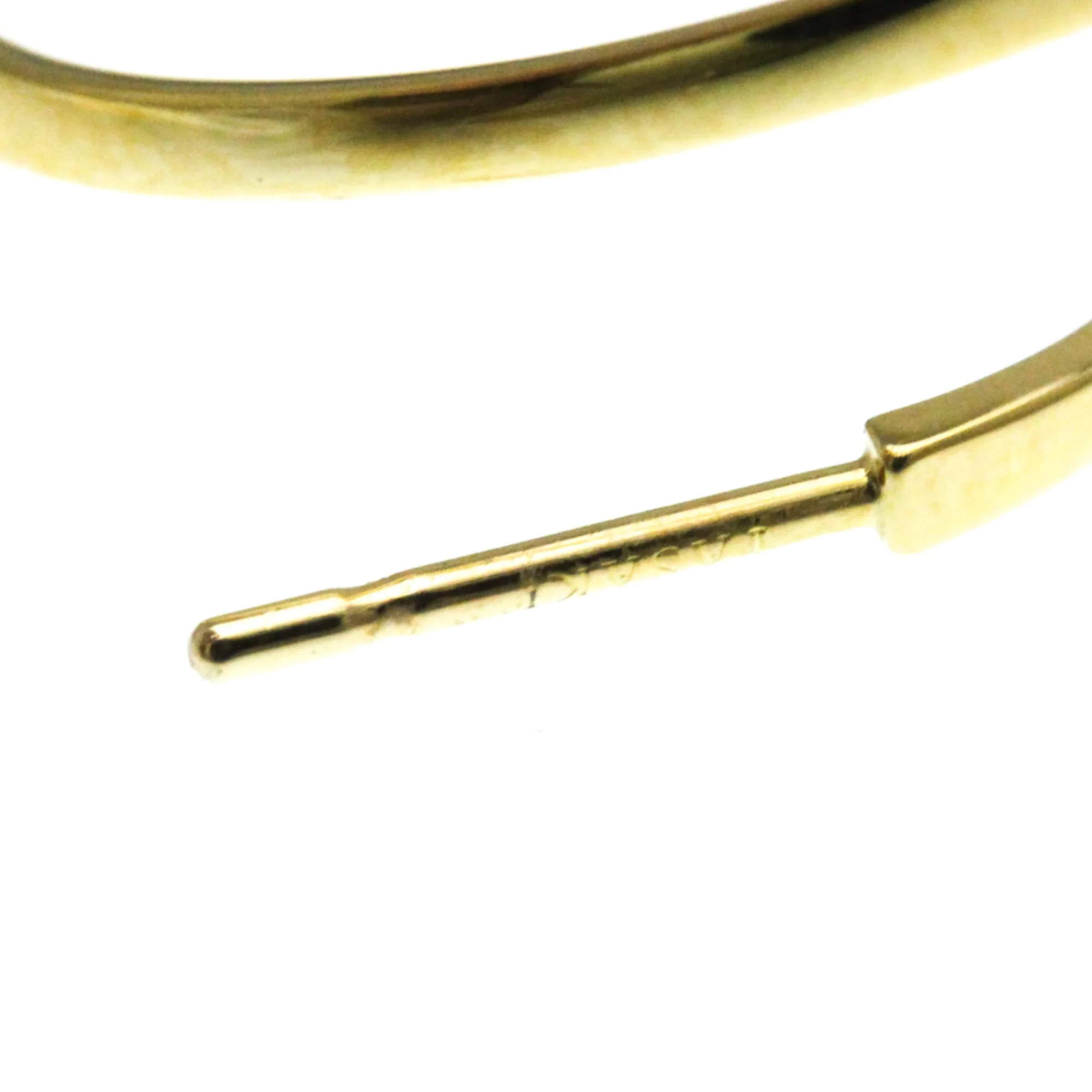 Earrings Pearl Hoop 18K Yellow Gold - Image 3