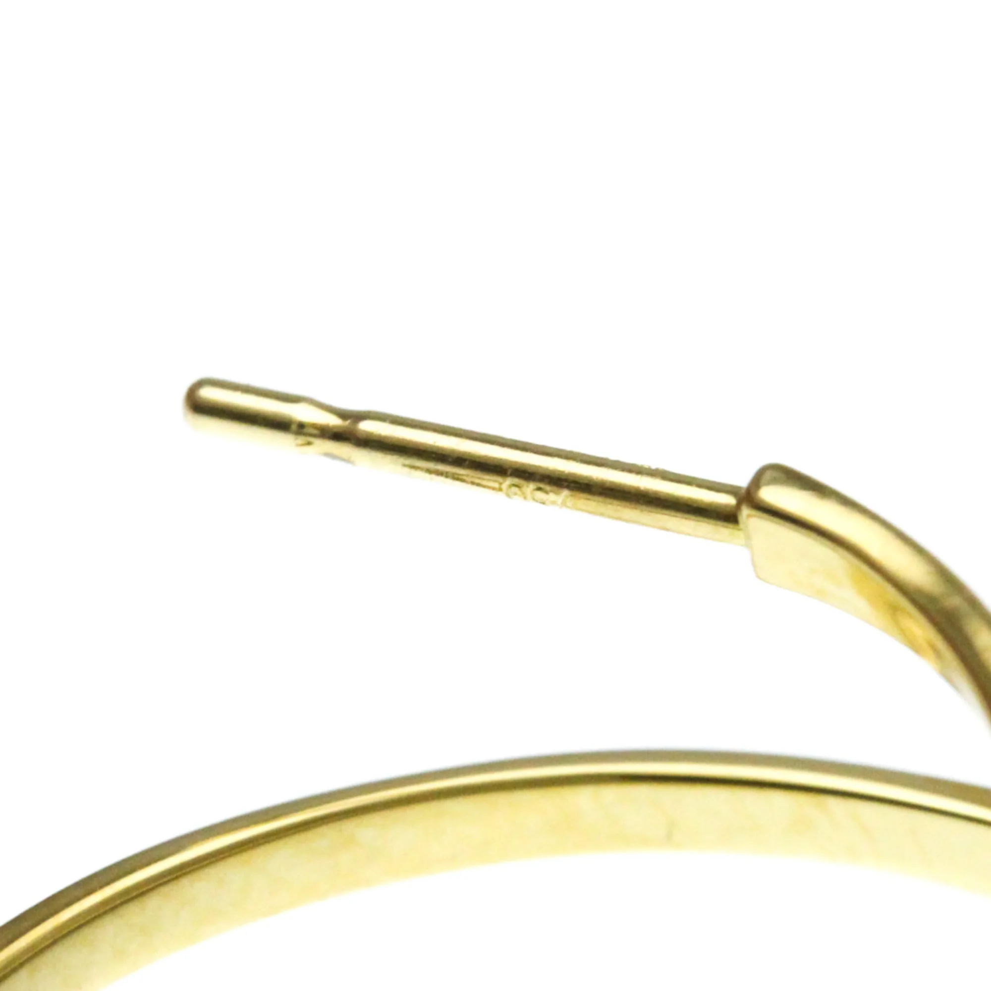 Earrings Pearl Hoop 18K Yellow Gold - Image 4