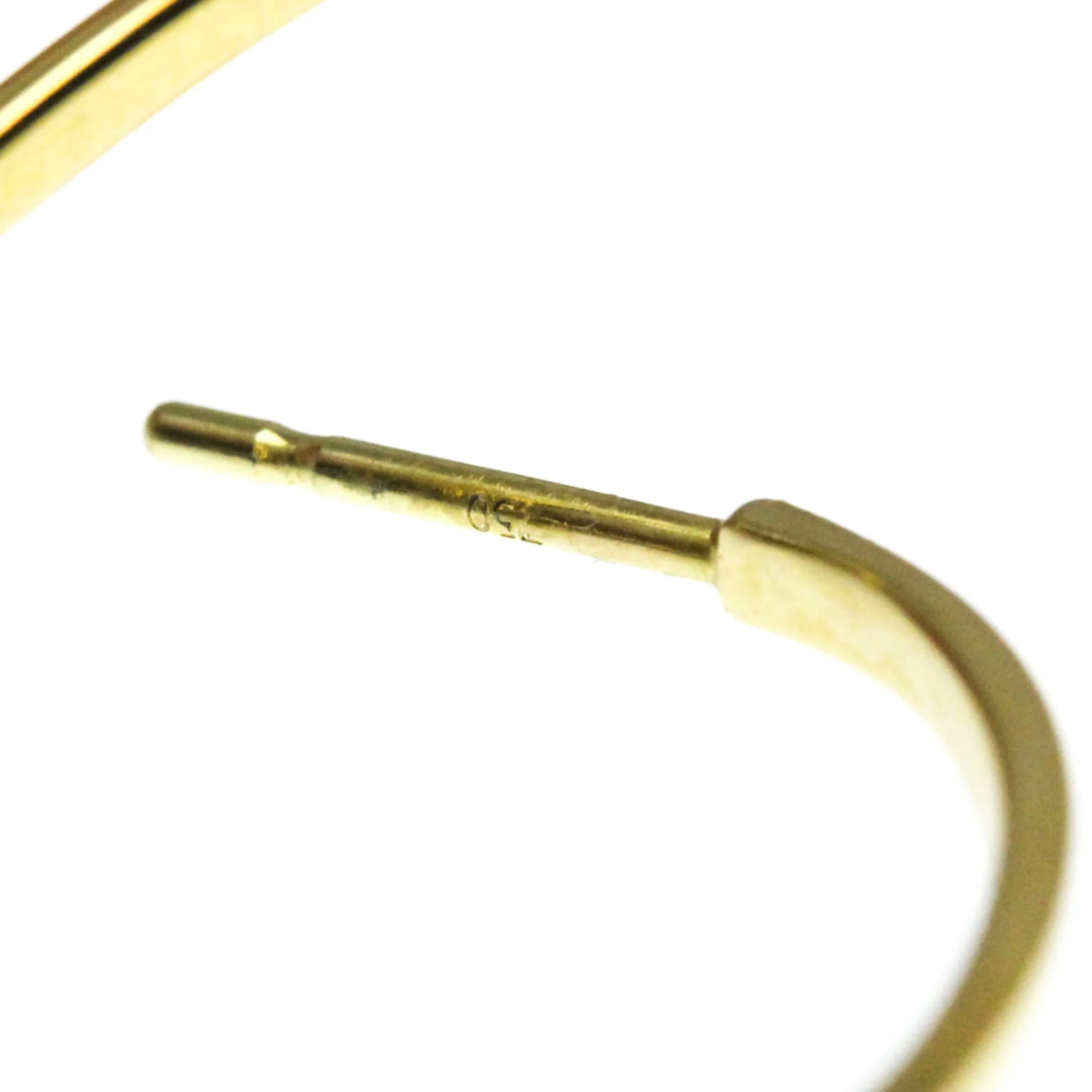 Earrings Pearl Hoop 18K Yellow Gold - Image 6