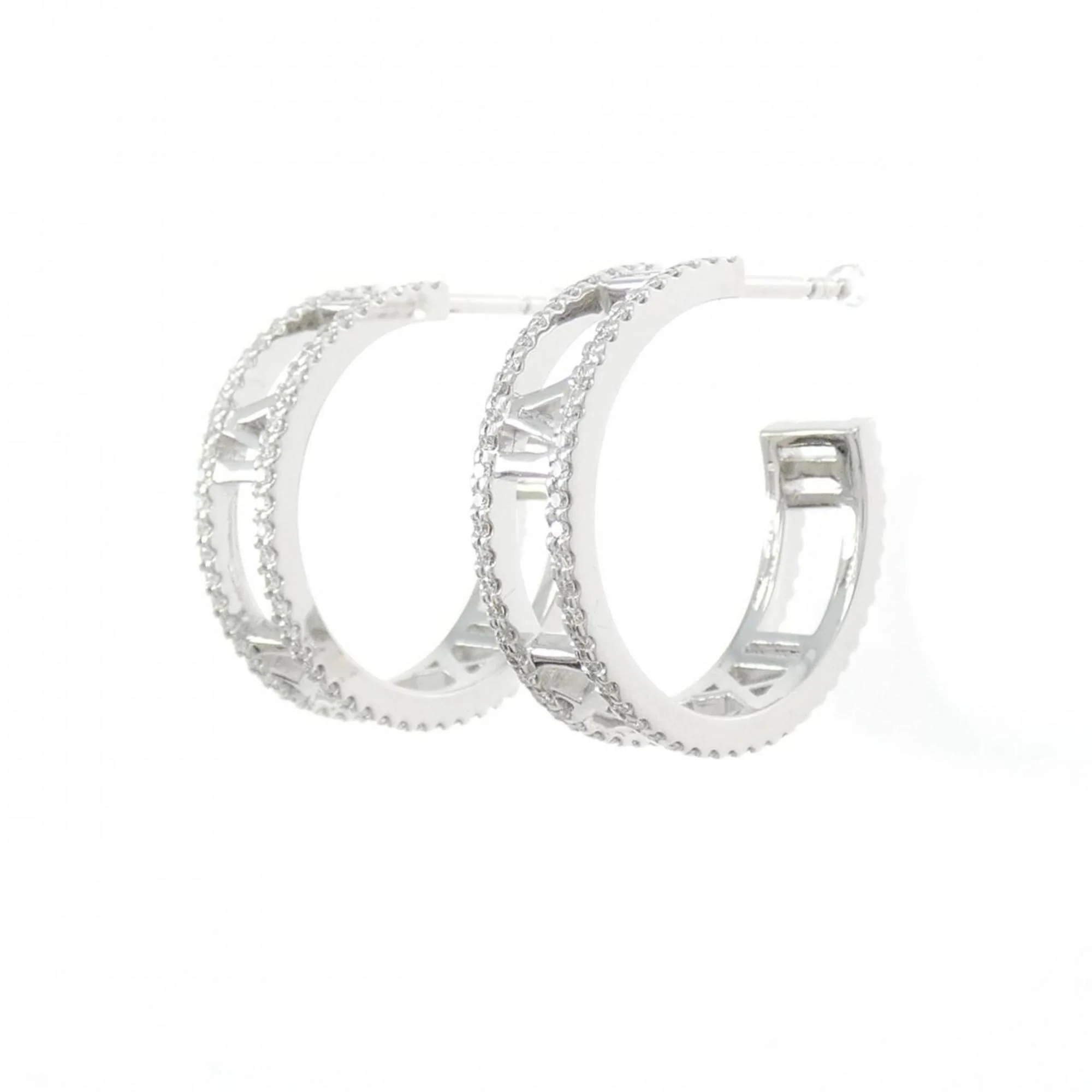 Atlas Earrings White Gold - Image 2