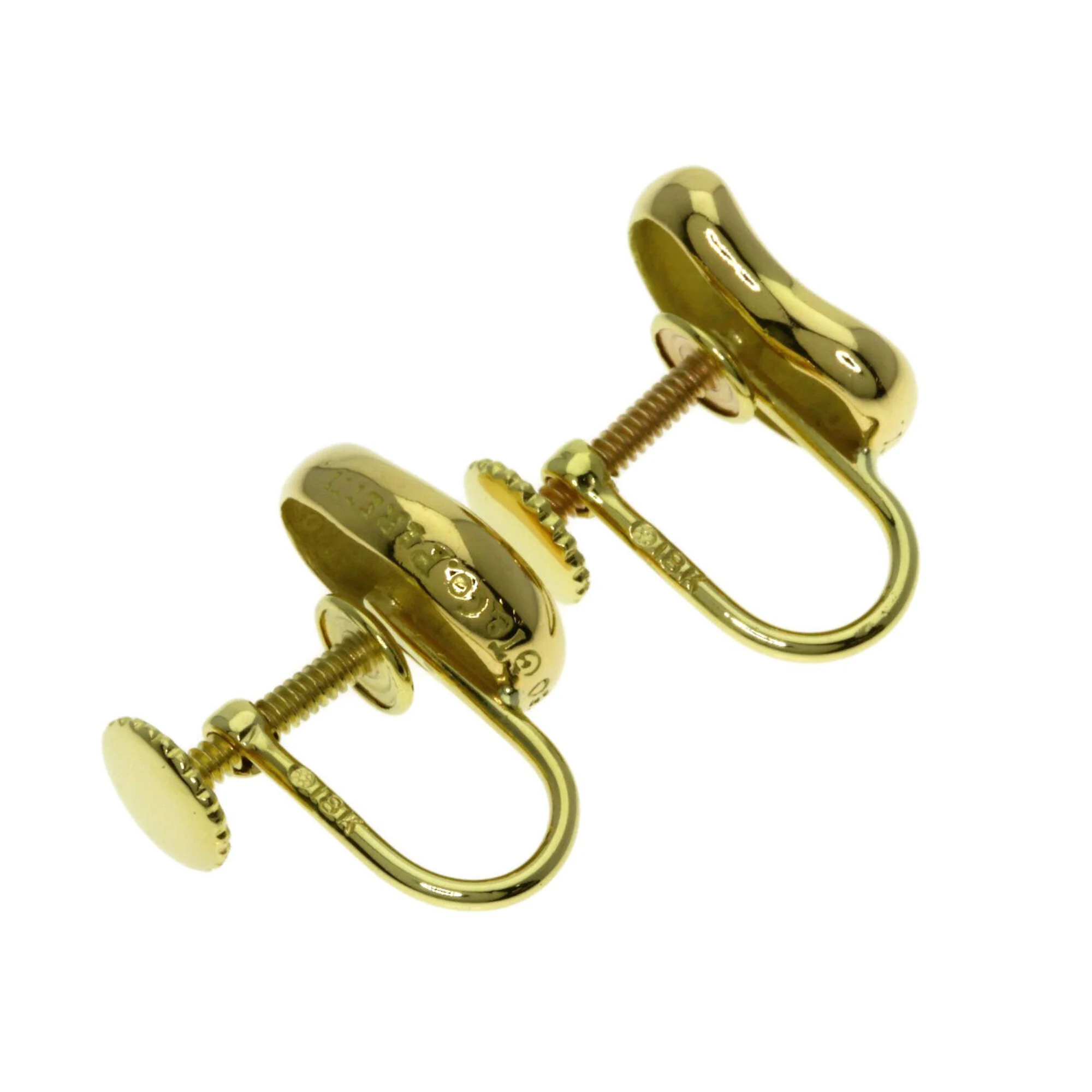 Bean Earrings 18K Yellow Gold 11.6mm 18K Yellow Gold - Image 3