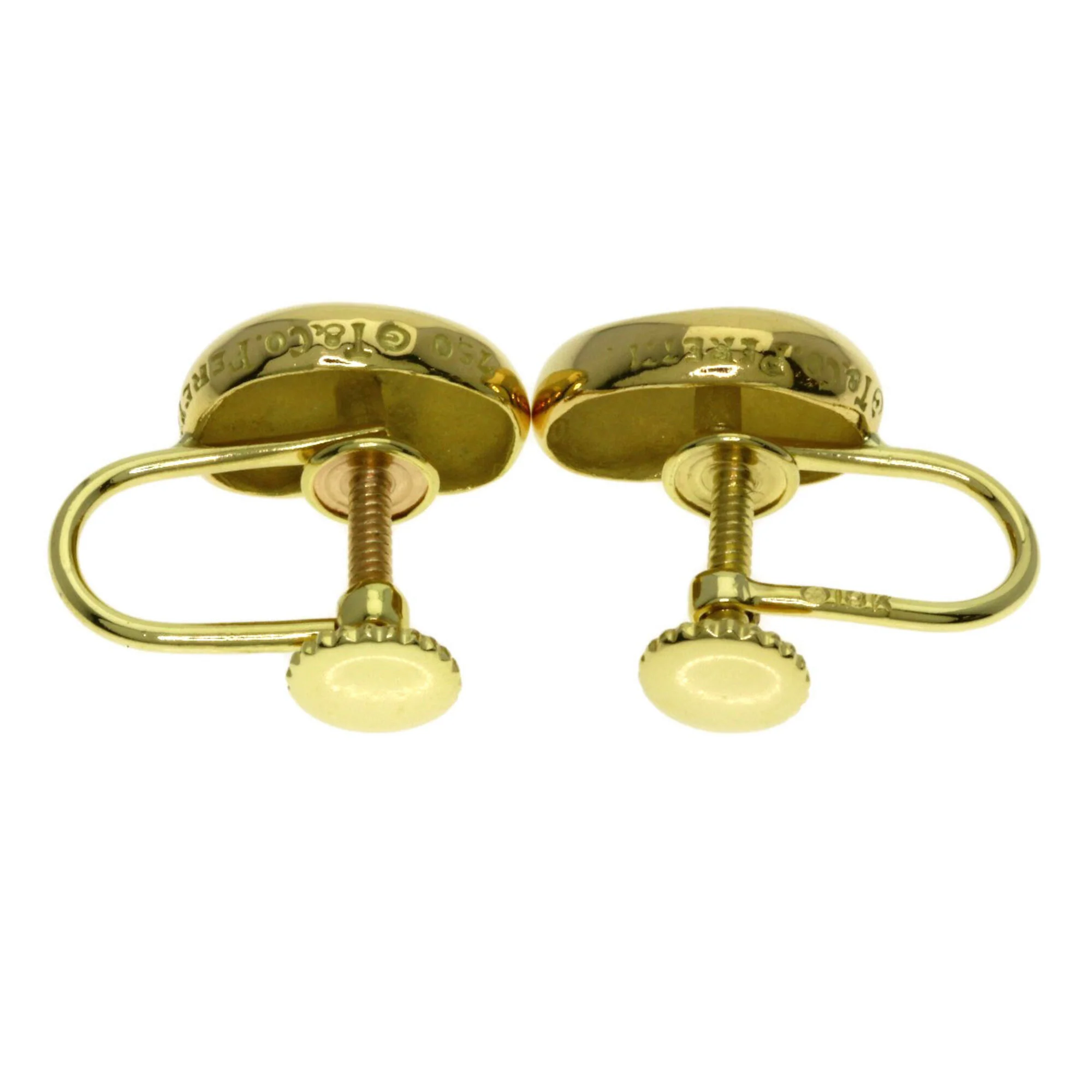 Bean Earrings 18K Yellow Gold 11.6mm 18K Yellow Gold - Image 4