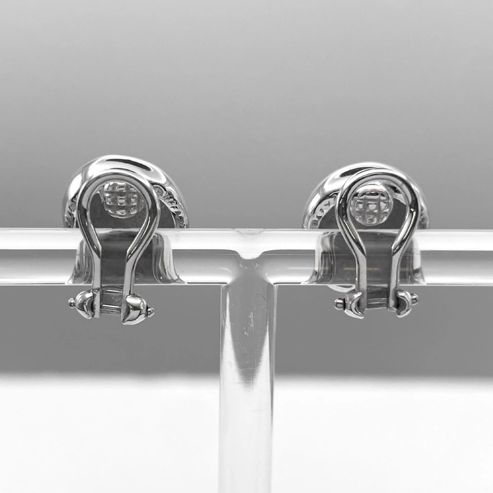 Bean Earrings Sterling Silver 13mm Sterling Silver - Image 3