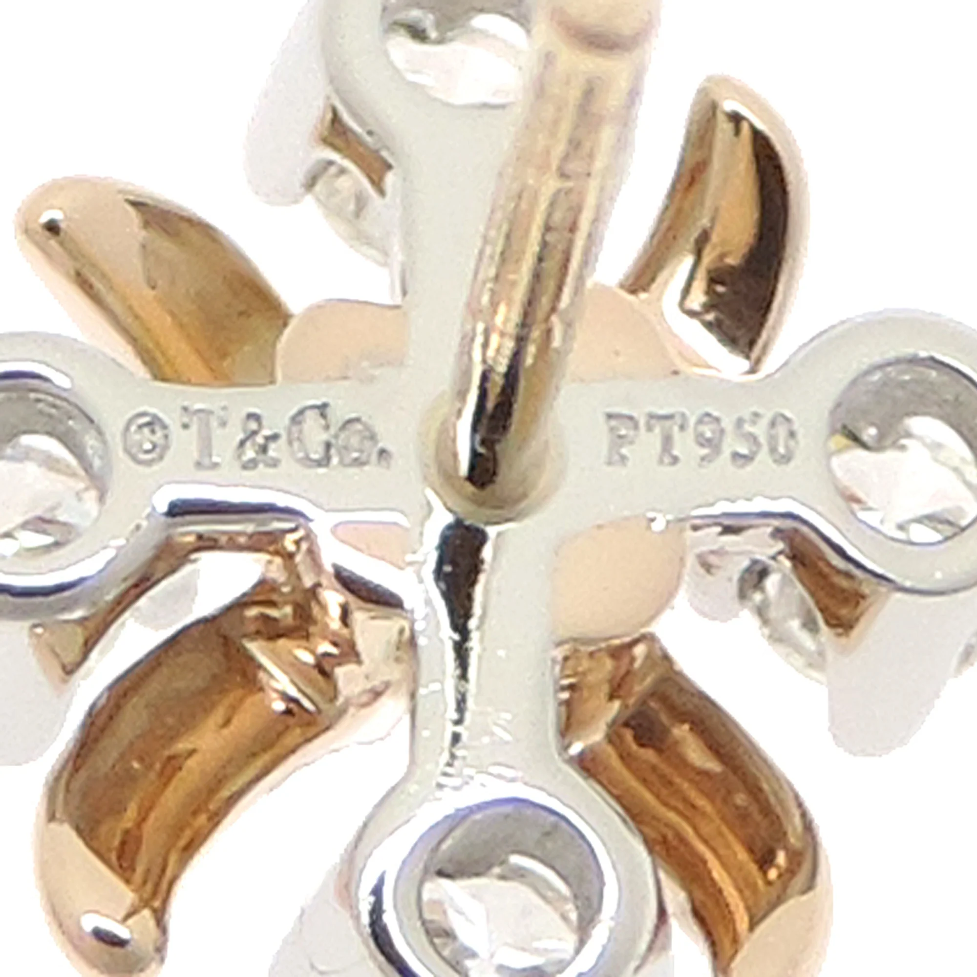 Earrings 18K Rose Gold and 18K White Gold - Image 5