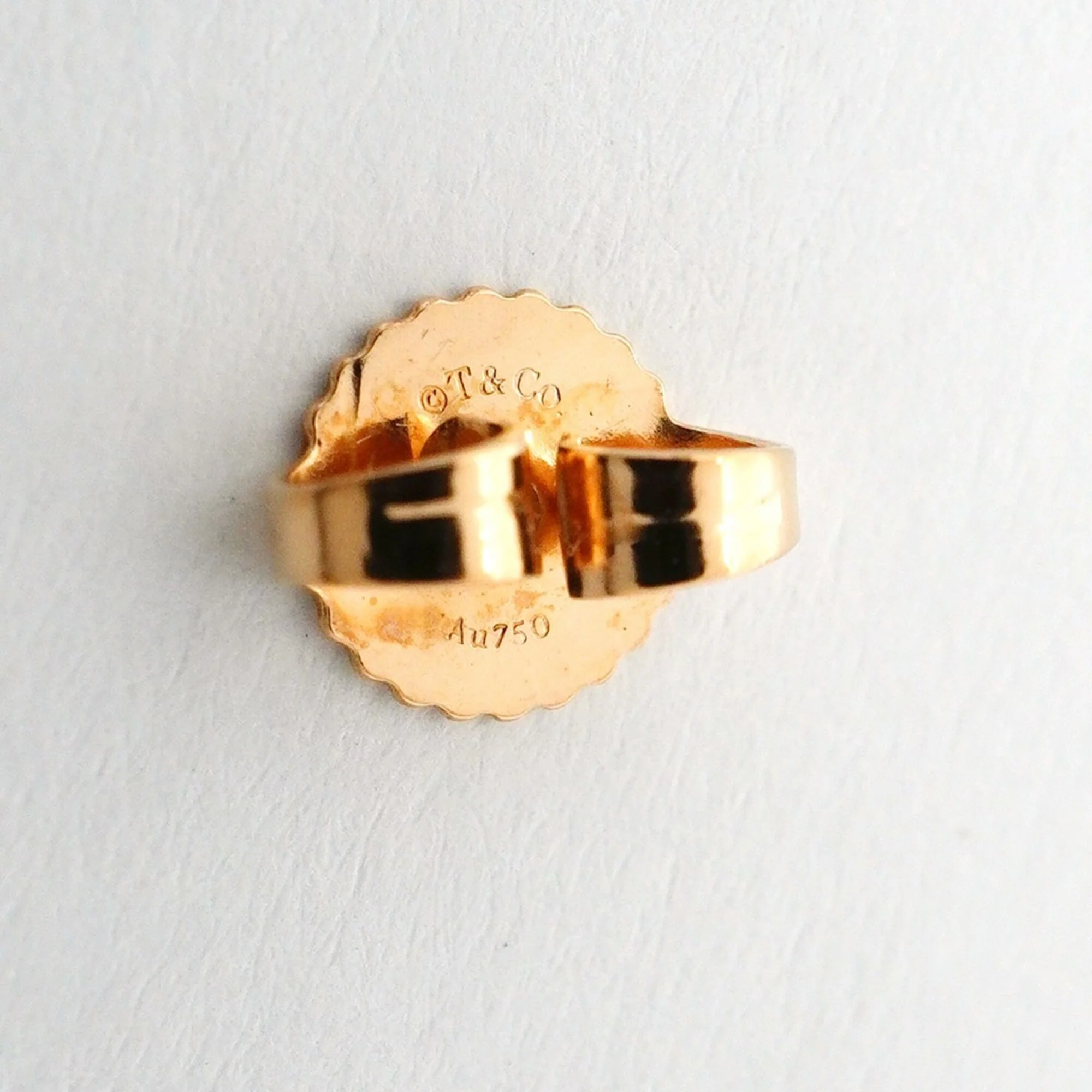 Earrings 18K Rose Gold and Platinum - Image 6