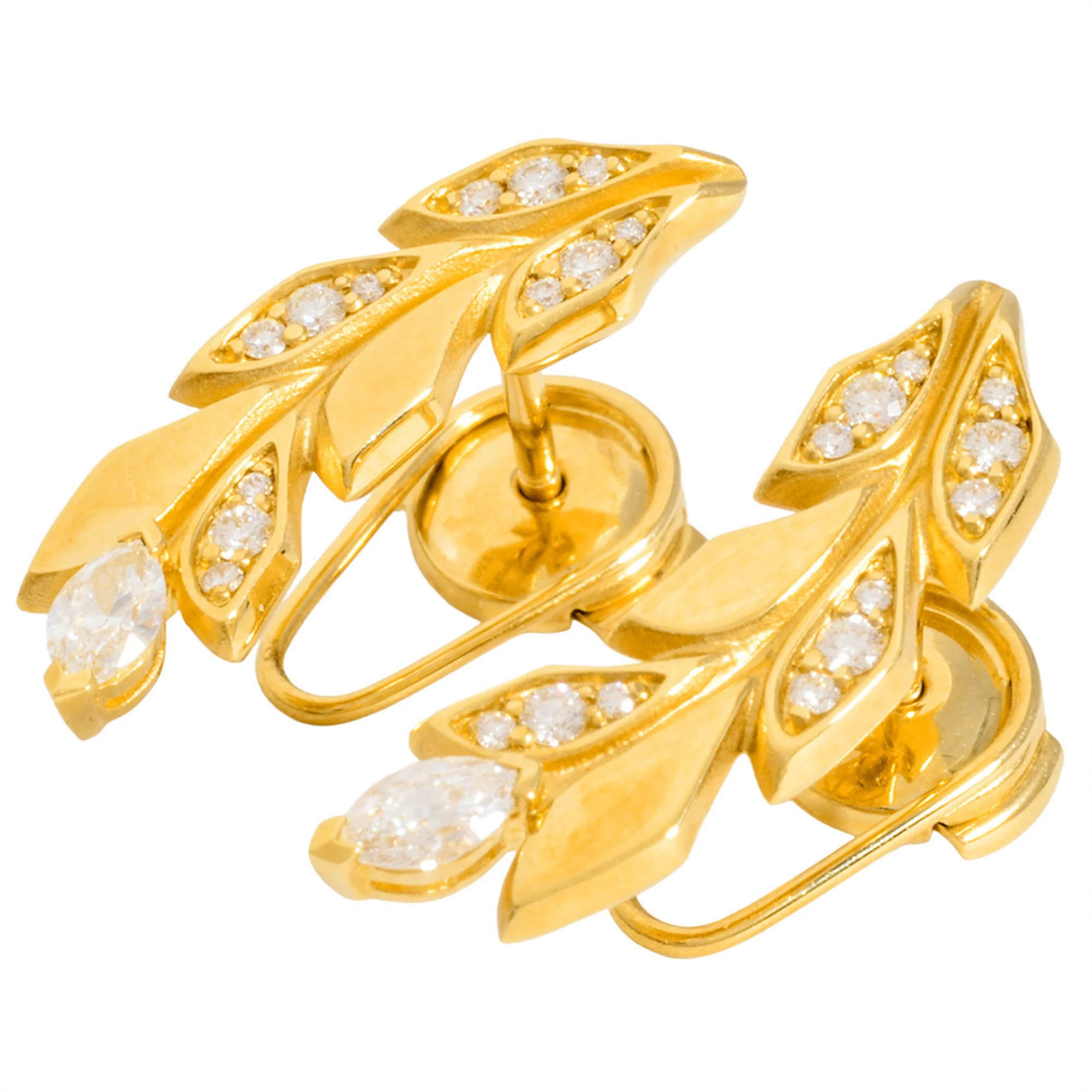 Earrings 18K Yellow Gold - Image 2
