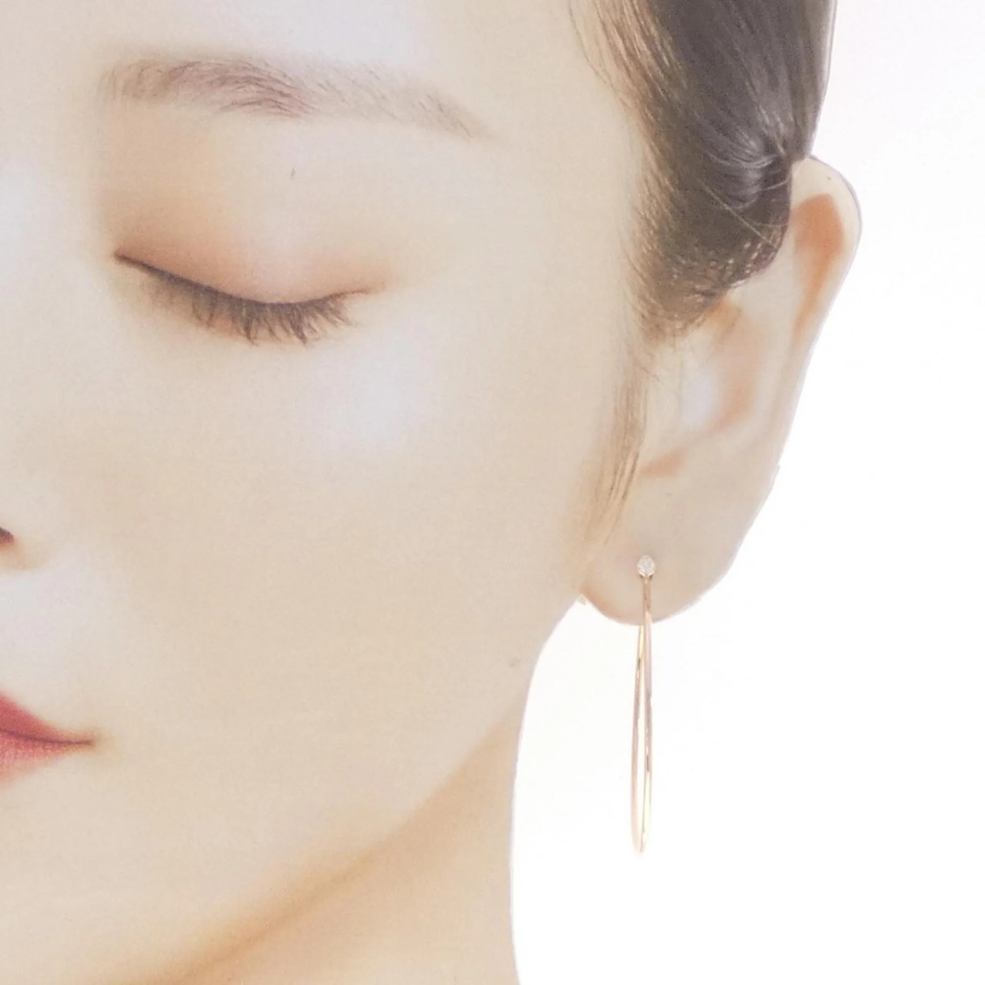 Earrings Hoop 18K Rose Gold - Image 4